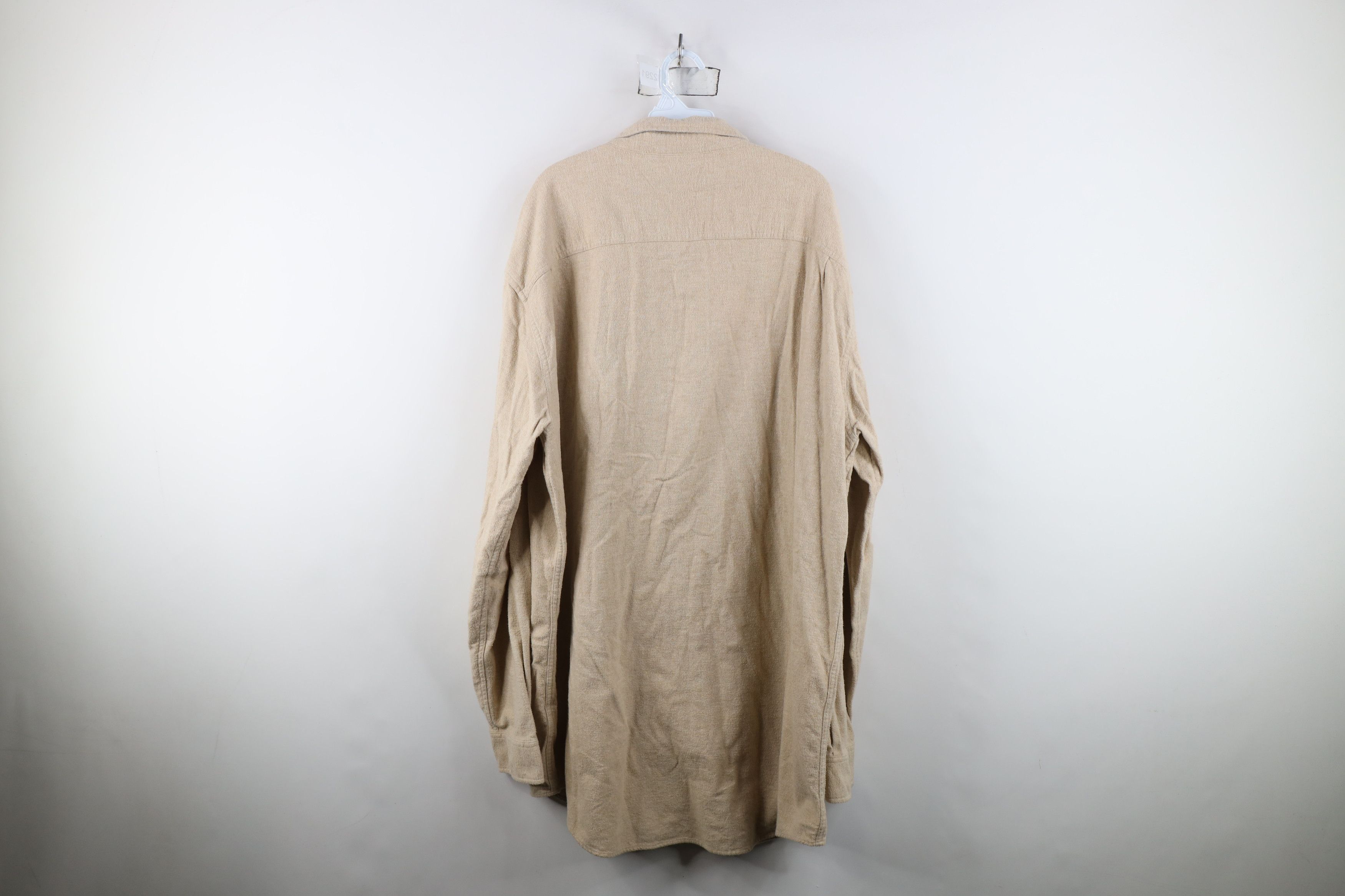 Vintage Vintage 90s Streetwear Faded Chamois Cloth Button Down Shirt Size US XXL / EU 58 / 5 - 9 Thumbnail