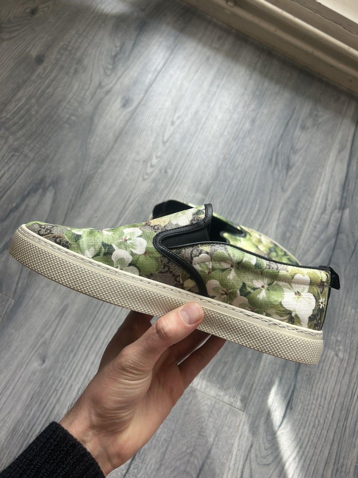 Gucci Gucci Floral Slip-On Sneakers Size US 7.5 / EU 40-41 - 5 Thumbnail