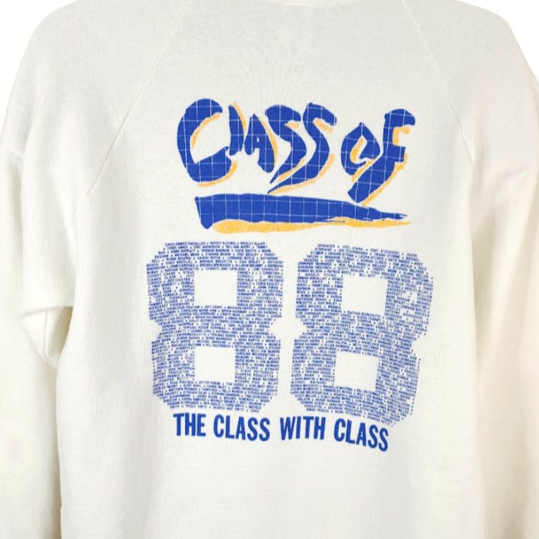 Jerzees VINTAGE Jerzees Boulder City High Sweatshirt Mens Size M White 80s Ron Dale USA Sweatshirt Mens Size US M / EU 48-50 / 2 - 4 Thumbnail