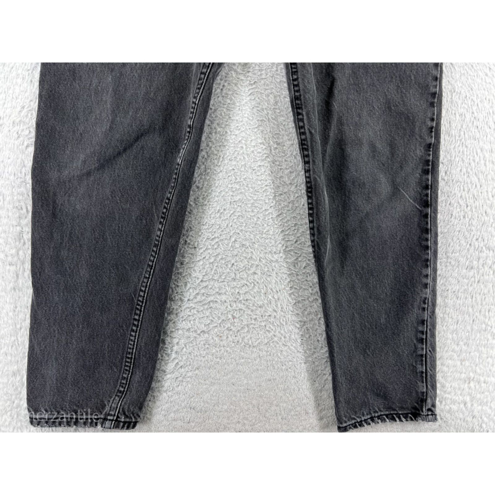 Gloria Vanderbilt VINTAGE Gloria Vanderbilt Women’s Jeans Black Denim 28W 28L High Rise Stretch Cotton Blend 5-Pocket Design Tapered 14 Regular Womens Jeans Size 36" / US 14 / IT 50 - 4 Thumbnail