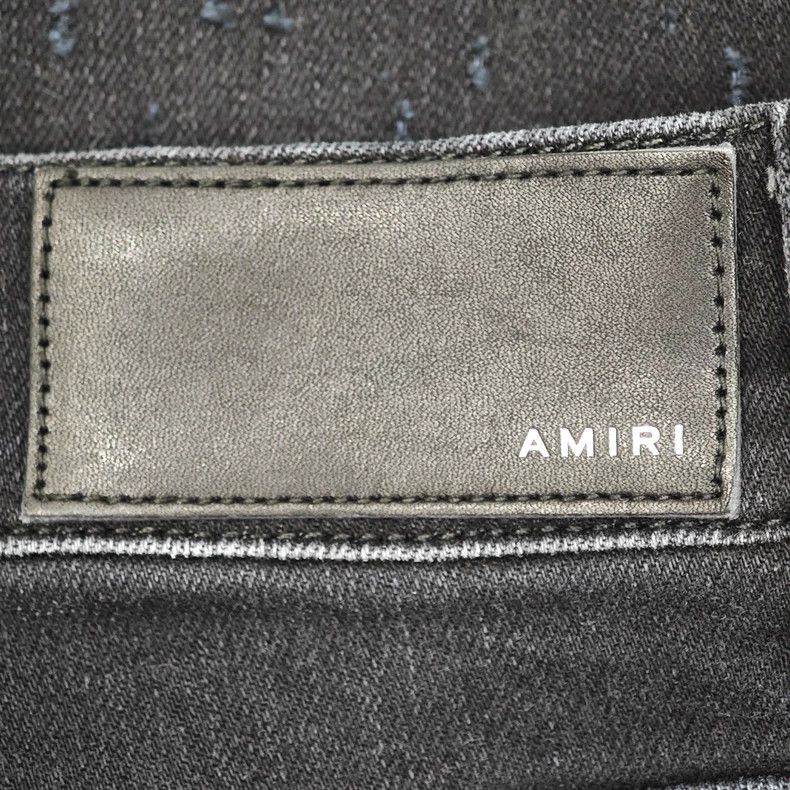 Amiri Amiri black large destroyed jeans Size US 33 - 5 Thumbnail