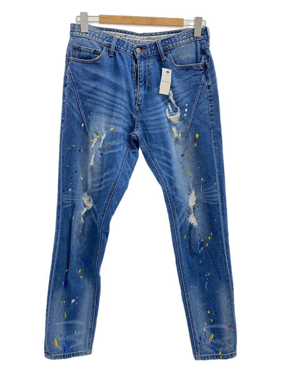 Number (N)ine Distressed Paint Splatter Jeans Size US 28 / EU 44 - 1 Thumbnail