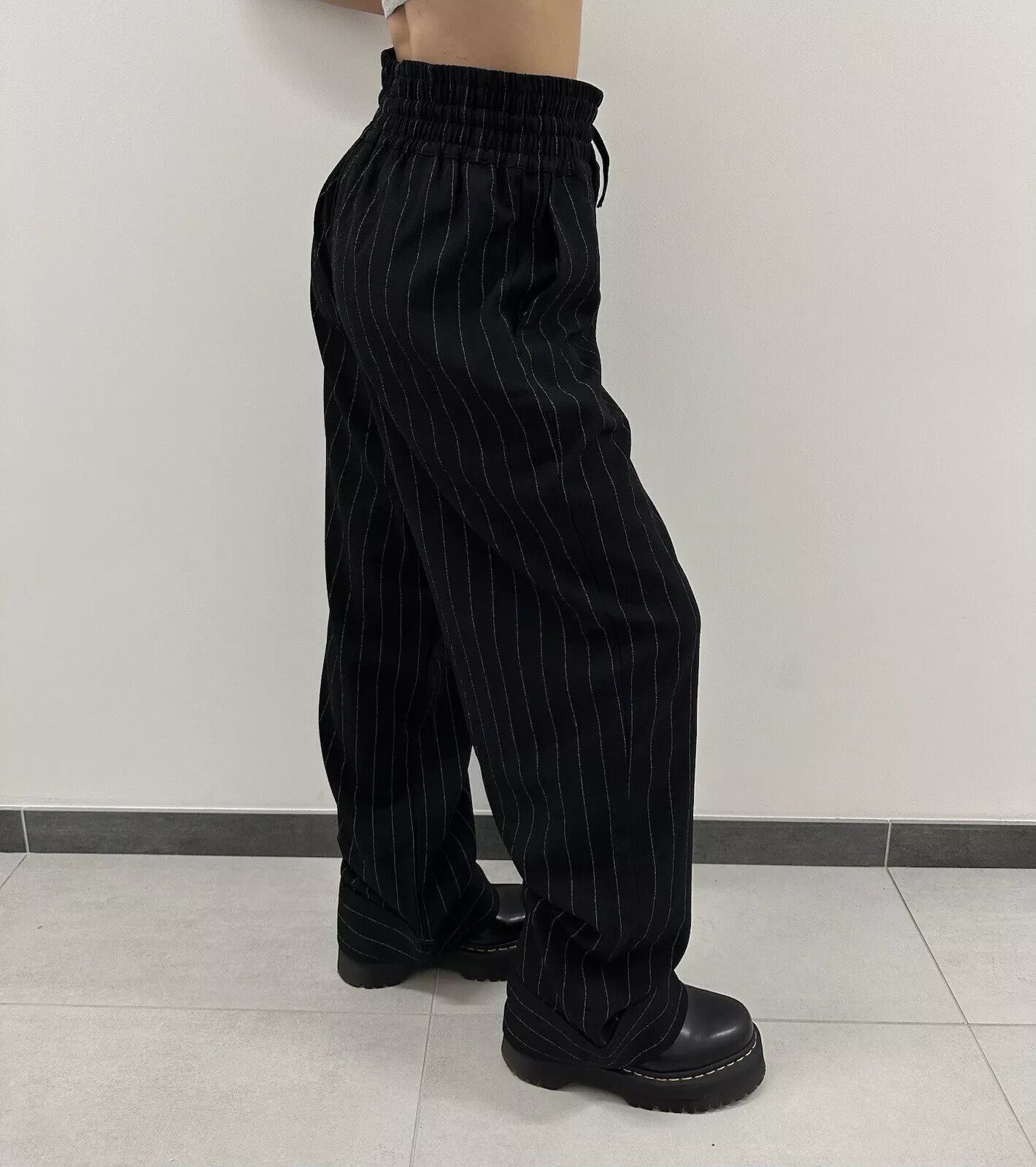 Ganni Ganni Trousers Stripped Polyester Womens Pants Size 36 Size 25" / US 0 / IT 36 - 8 Thumbnail