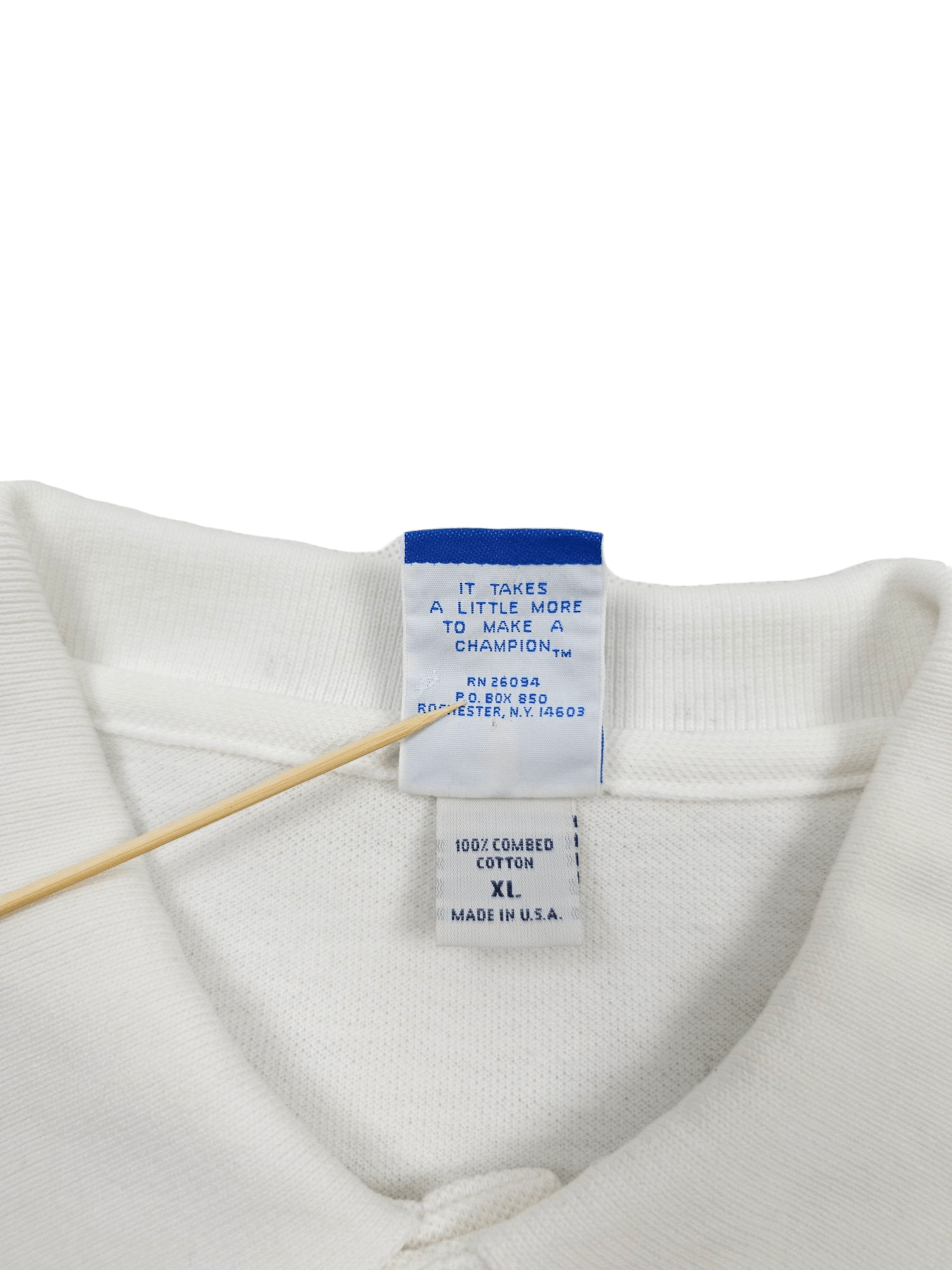 Other 💎 Vintage 1996 Atlanta Olympics White Champion Polo Shirt Size US XL / EU 56 / 4 - 7 Thumbnail