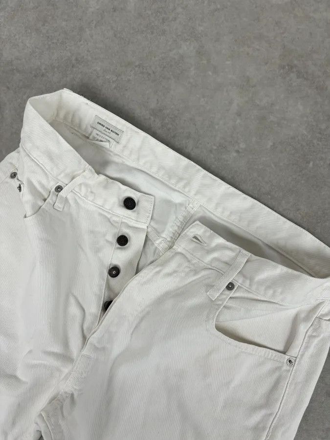 Dries Van Noten Dries Van Noten White Minimalist Denim Jeans Size US 32 / EU 48 - 9 Thumbnail
