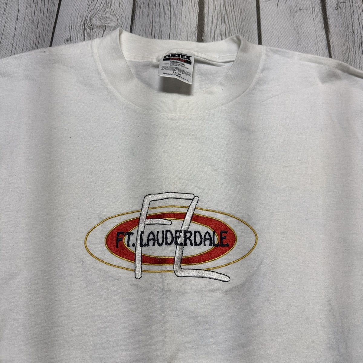 Tultex × Vintage Vintage Ft Lauderdale Florida tee Size US L / EU 52-54 / 3 - 3 Thumbnail