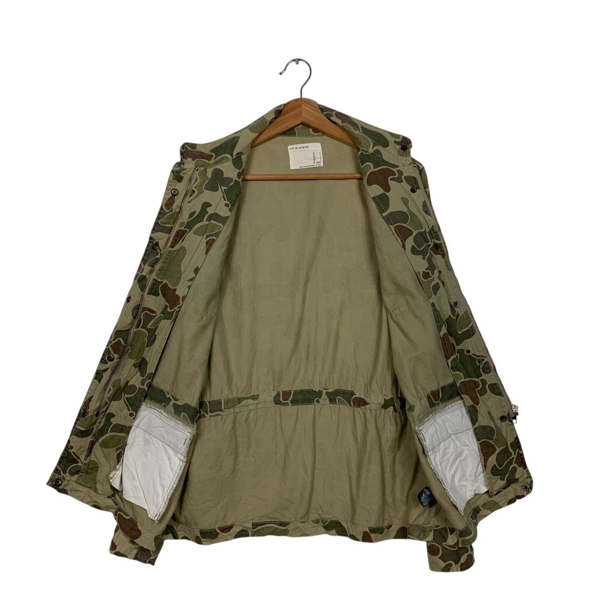 Japanese Brand LIFE IN PROGRESS Four Pocket Camo Chore Jacket #1575-C70 Size US S / EU 44-46 / 1 - 11 Thumbnail