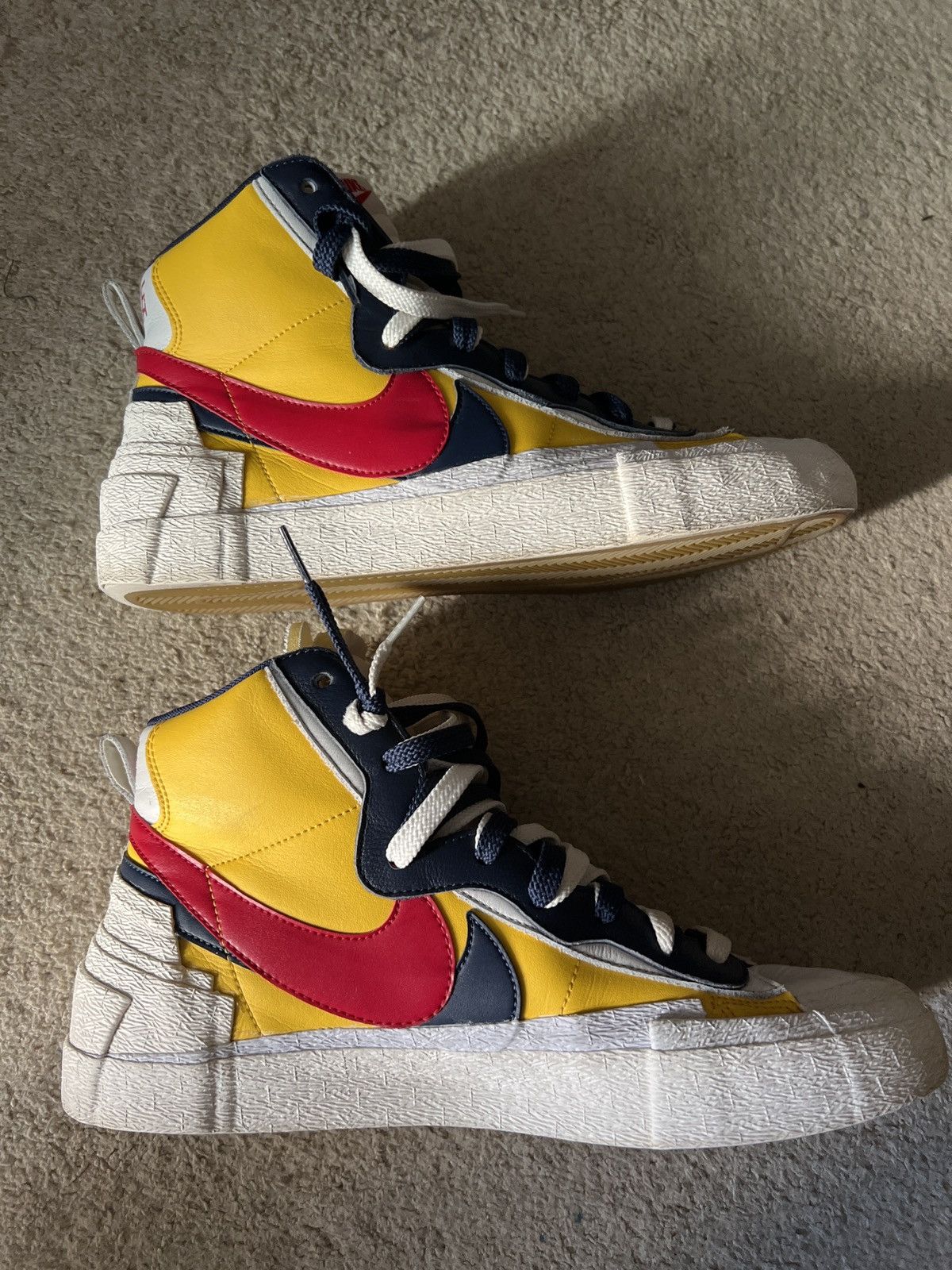 Nike × Sacai Nike Sacai Blazer Varsity Maize Size US 11.5 / EU 44-45 - 5 Thumbnail