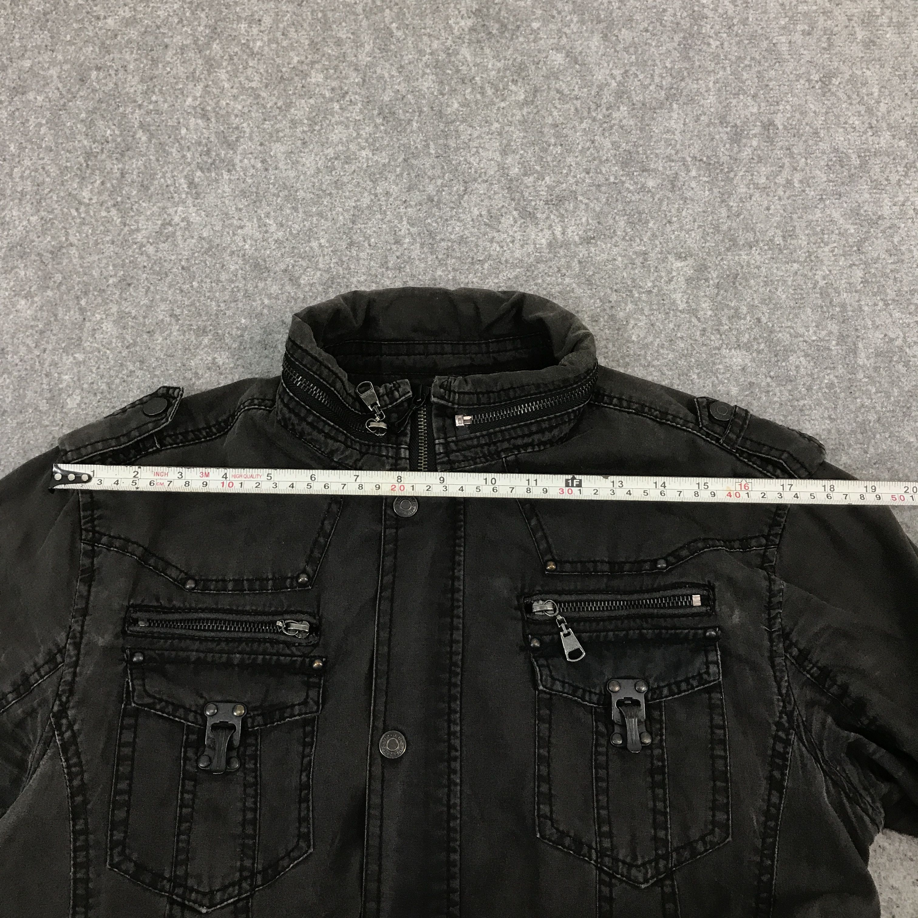 In The Attic × Japanese Brand In The attic black Faded zipper jacket japanese brand Size US L / EU 52-54 / 3 - 10 Thumbnail