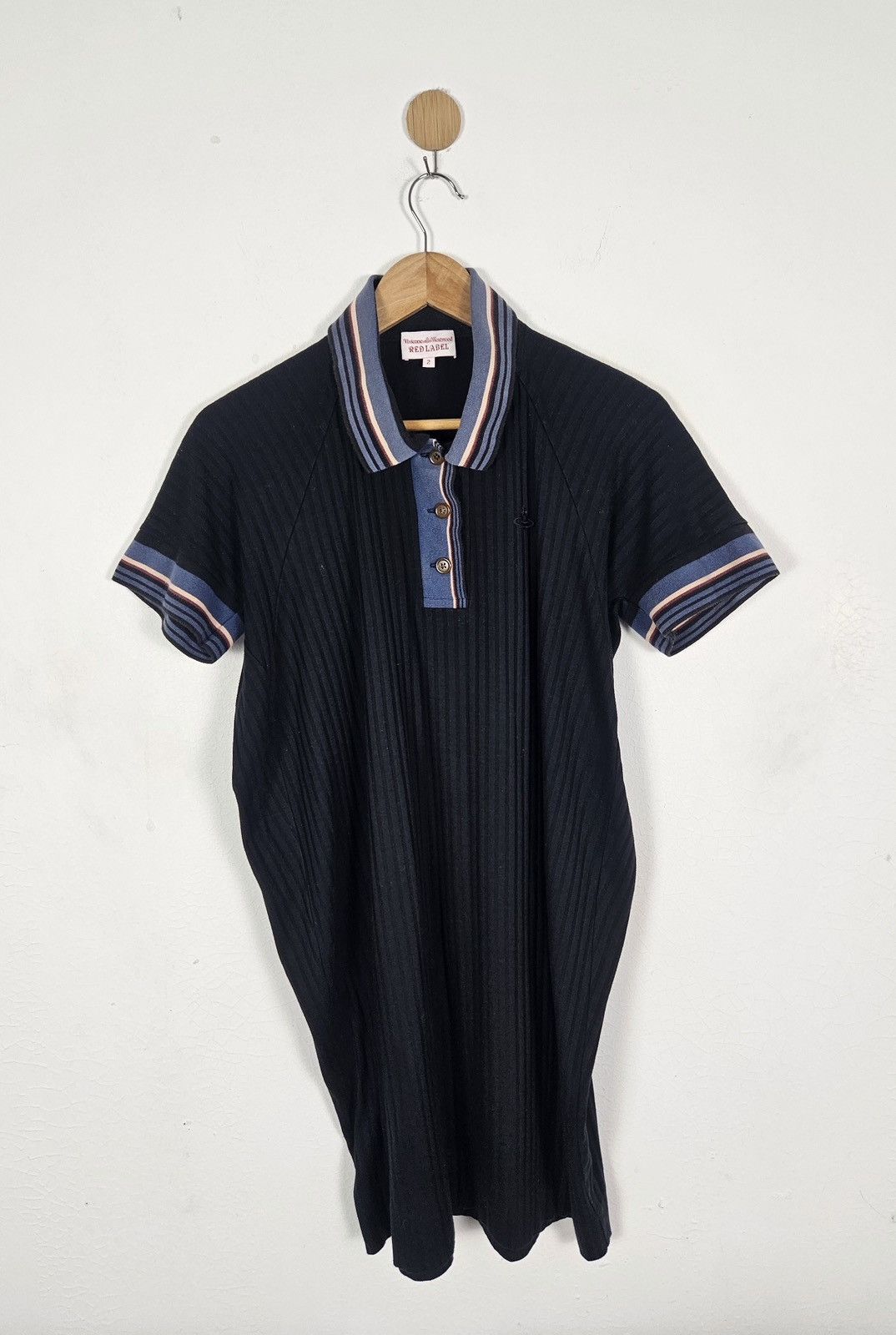 Vivienne Westwood Vivienne Westwood Red Label ribbed polo dress striped collar Size M / US 6-8 / IT 42-44 - 1 Thumbnail