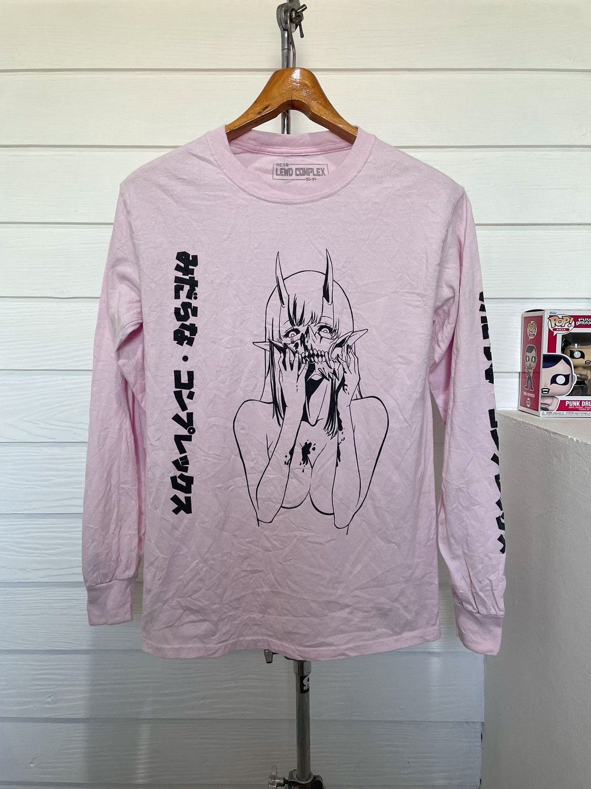 Anime DEMON WRITING LEWD COMPLEX ANIME LONG SLEEVE (2021) Size US S / EU 44-46 / 1 - 1 Thumbnail