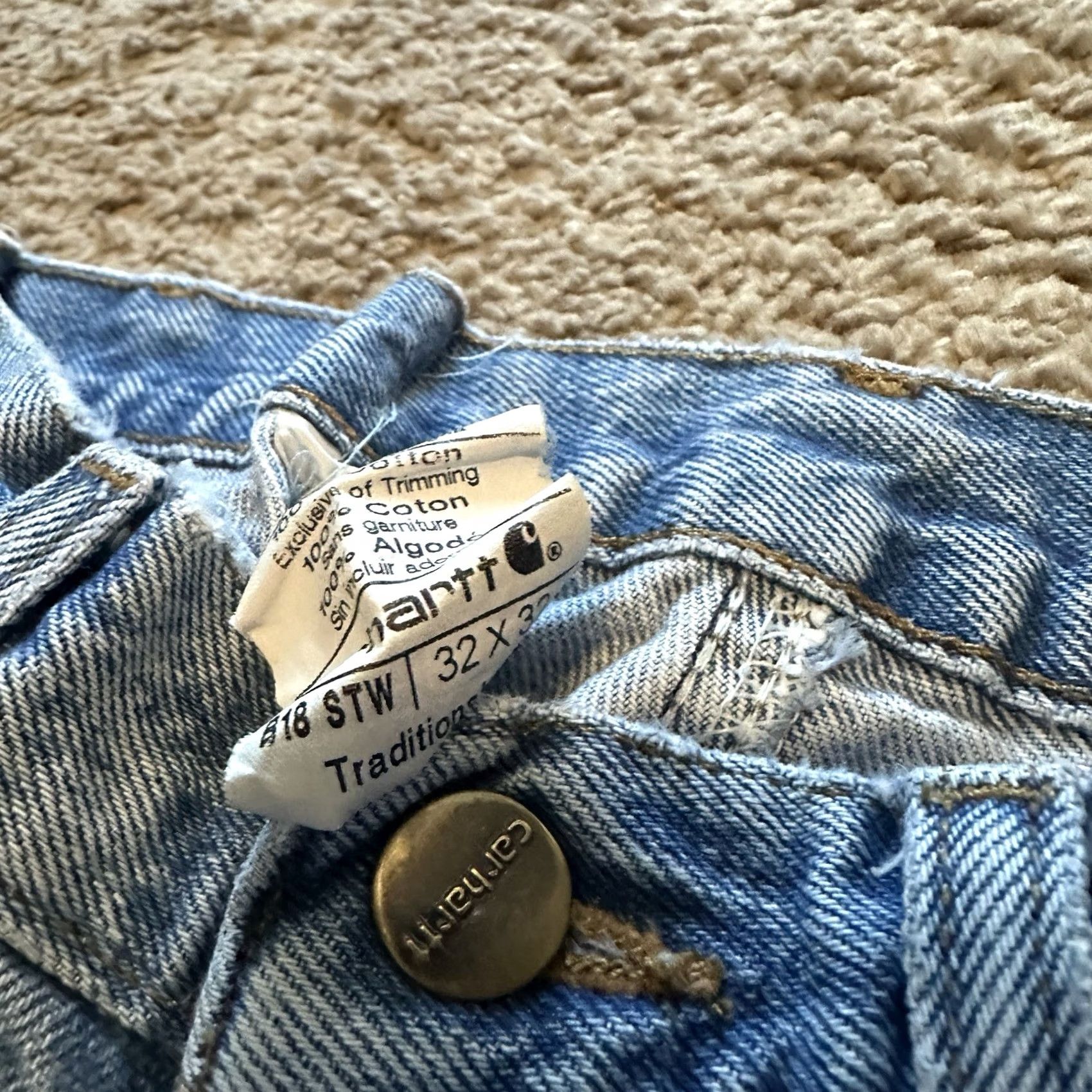 Carhartt Carhartt Jeans 32x32 Traditional Fit Grunge Skater Denim Blue Size US 32 / EU 48 - 3 Thumbnail