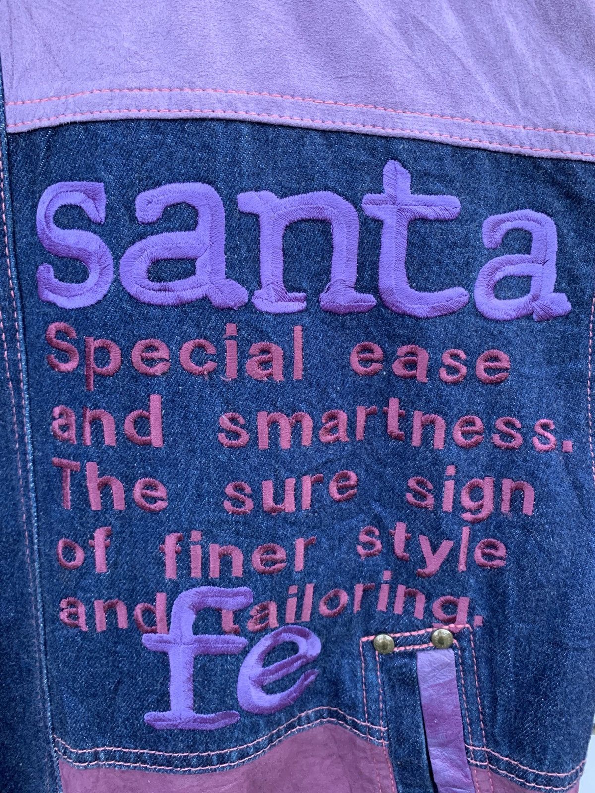 Japanese Brand Vintage Japanese Brand Santa Fee Denim Jacket Size US L / EU 52-54 / 3 - 16 Thumbnail