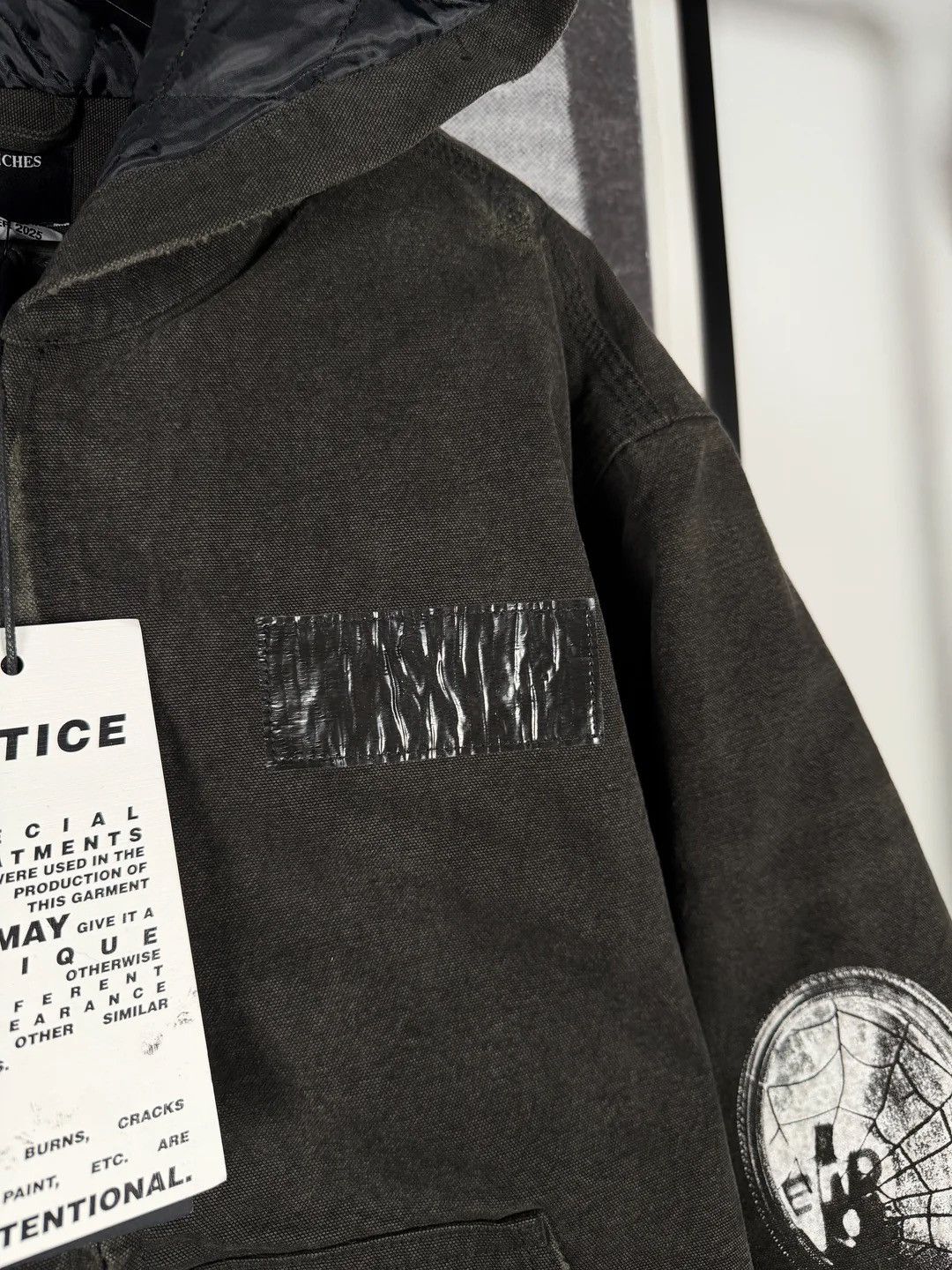 Enfants Riches Deprimes 🚭 INSANE 🚭 PATCHWORK & DUCT TAPE CHRIST THRASHED JACKET Size US XL / EU 56 / 4 - 7 Thumbnail