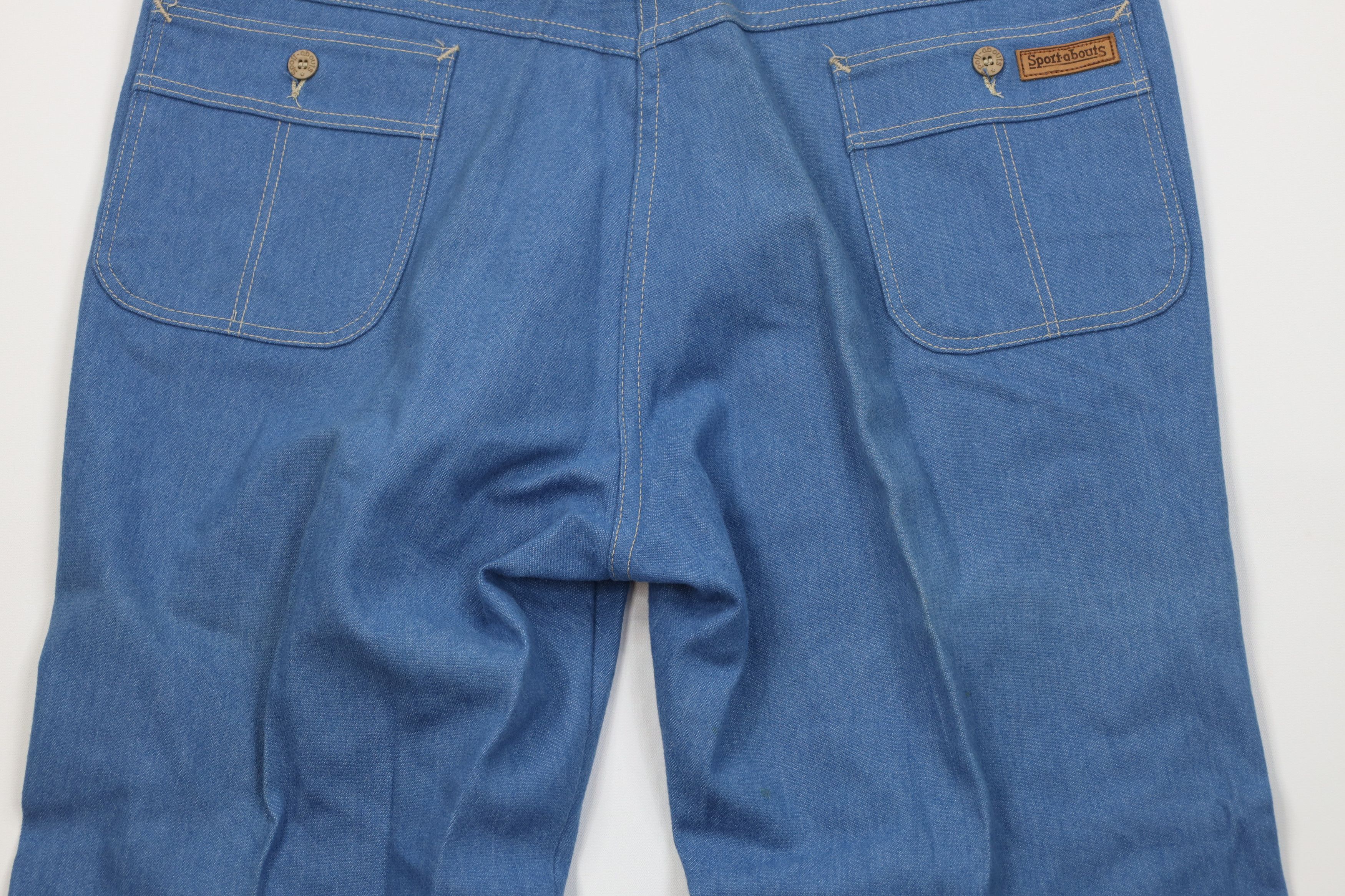 Vintage Vintage 70s Streetwear Wide Leg Bell Bottoms Denim Jeans USA Size US 38 / EU 54 - 12 Thumbnail
