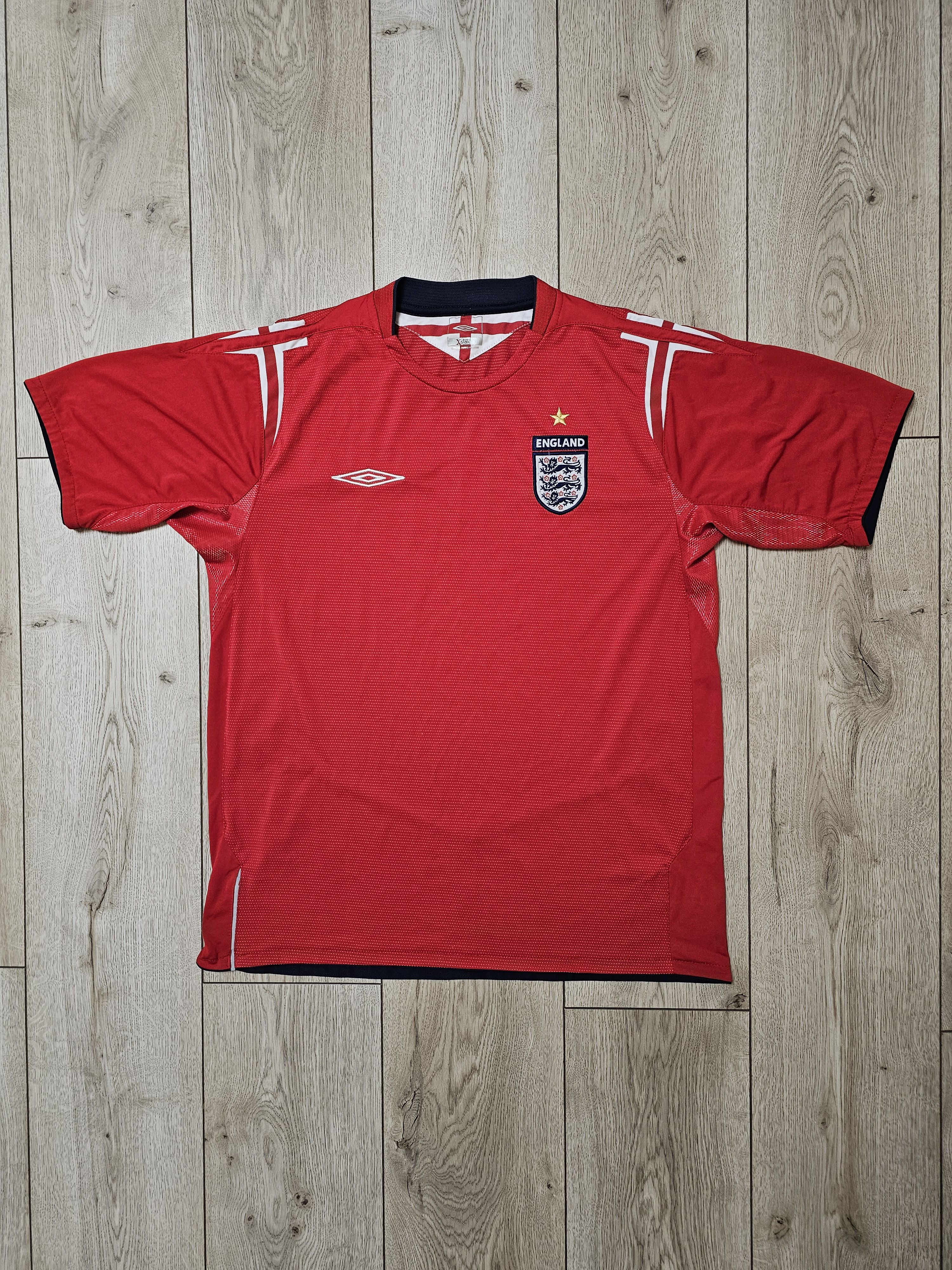 Umbro × Vintage ENGLAND 2004 2006 AWAY FOOTBALL SHIRT SOCCER JERSEY Size US L / EU 52-54 / 3 - 1 Thumbnail