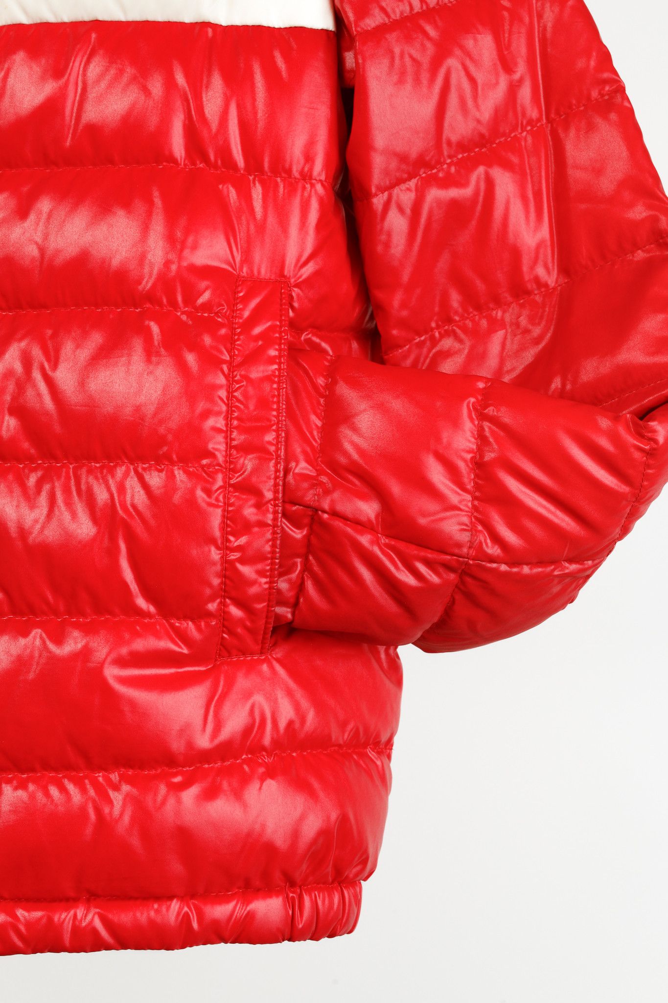 Moncler Moncler Petichet Red Stripe Bomber Down-Fill Puffer Jacket Size XS / US 0-2 / IT 36-38 - 8 Thumbnail