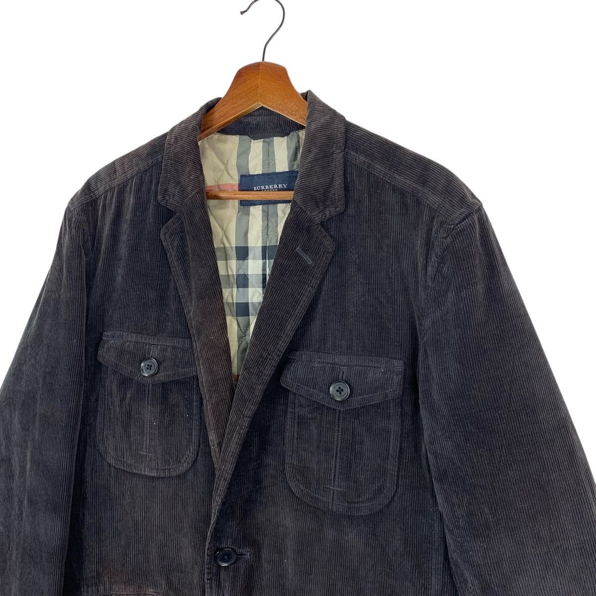 Burberry Vintage Burberry London Corduroy Jacket Size US XL / EU 56 / 4 - 4 Thumbnail