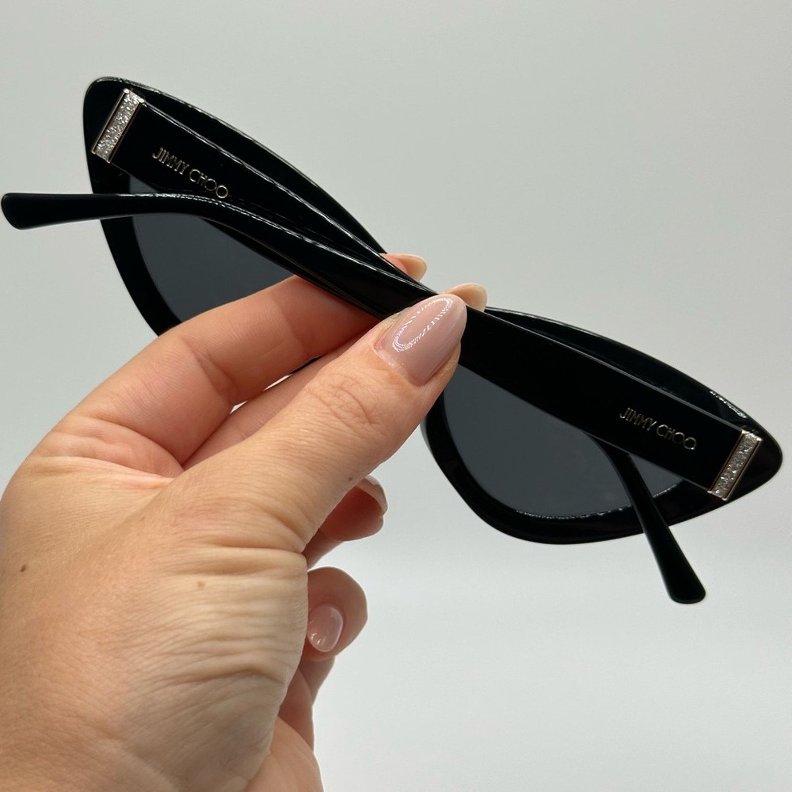 Jimmy Choo NEW JIMMY CHOO ADDY/S 0807 IR Black/Grey Women Sunglasses Size ONE SIZE - 10 Thumbnail