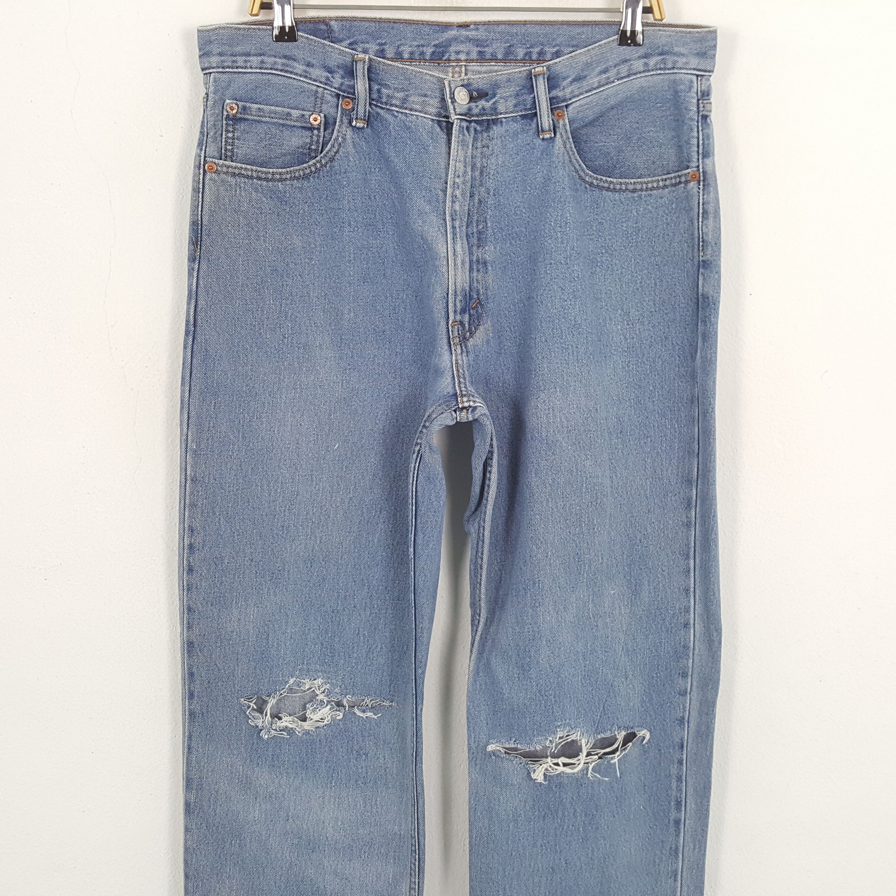Levi's × Levi's Vintage Clothing Vintage LEVI'S American Kurt Cobain Distressed Style Jean Size US 35 - 2 Thumbnail