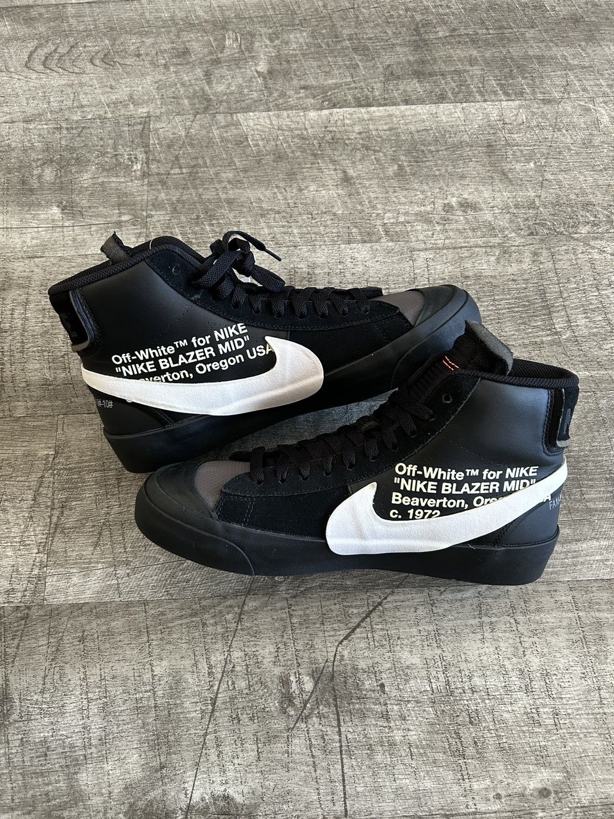 Nike × Off-White 2018 The Ten Blazer High Grim Reaper SZ 9 Size US 9 / EU 42 - 3 Thumbnail