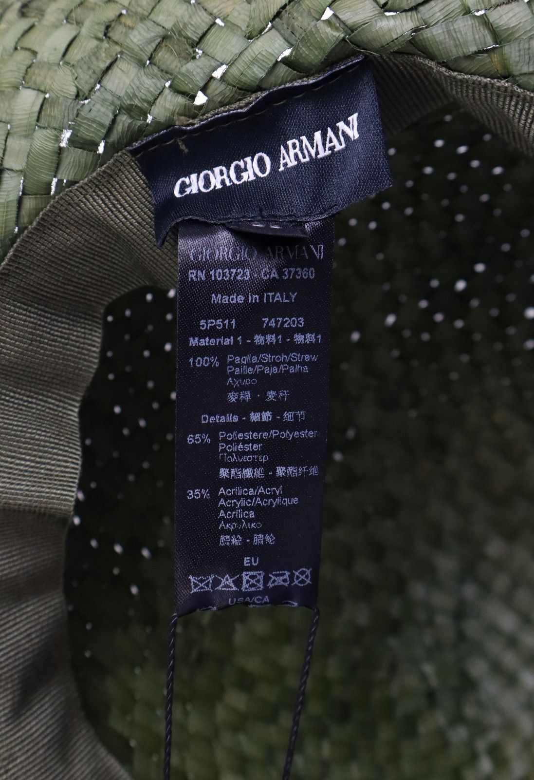 Giorgio Armani GIORGIO ARMANI Hat Men's 59 CM Rabbit Hair Braided Ribbon Size ONE SIZE - 12 Thumbnail