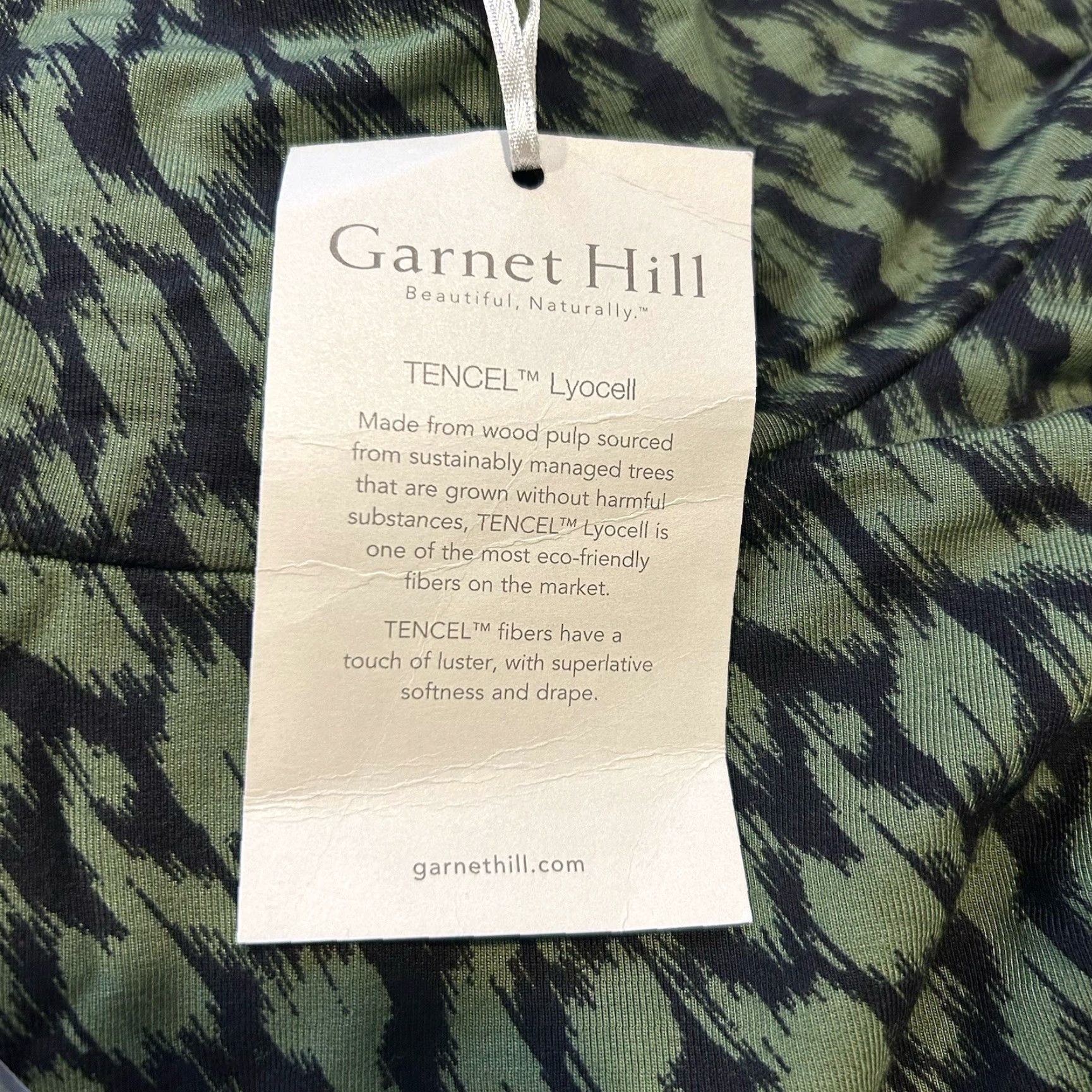 Vintage Garnet Hill Zen Comfort Knit Turtleneck Dress Forest Texture Green Size M Kleid? Size M / US 6-8 / IT 42-44 - 6 Thumbnail