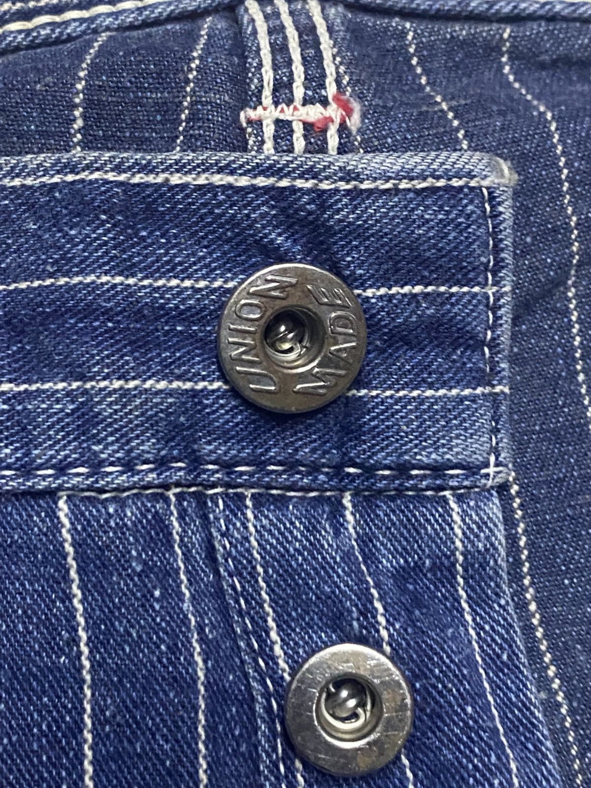 Warehouse & Co. Warehouse &Co Sanforized Hickory Carpenter Buckle Back Baggy Size US 35 - 10 Thumbnail