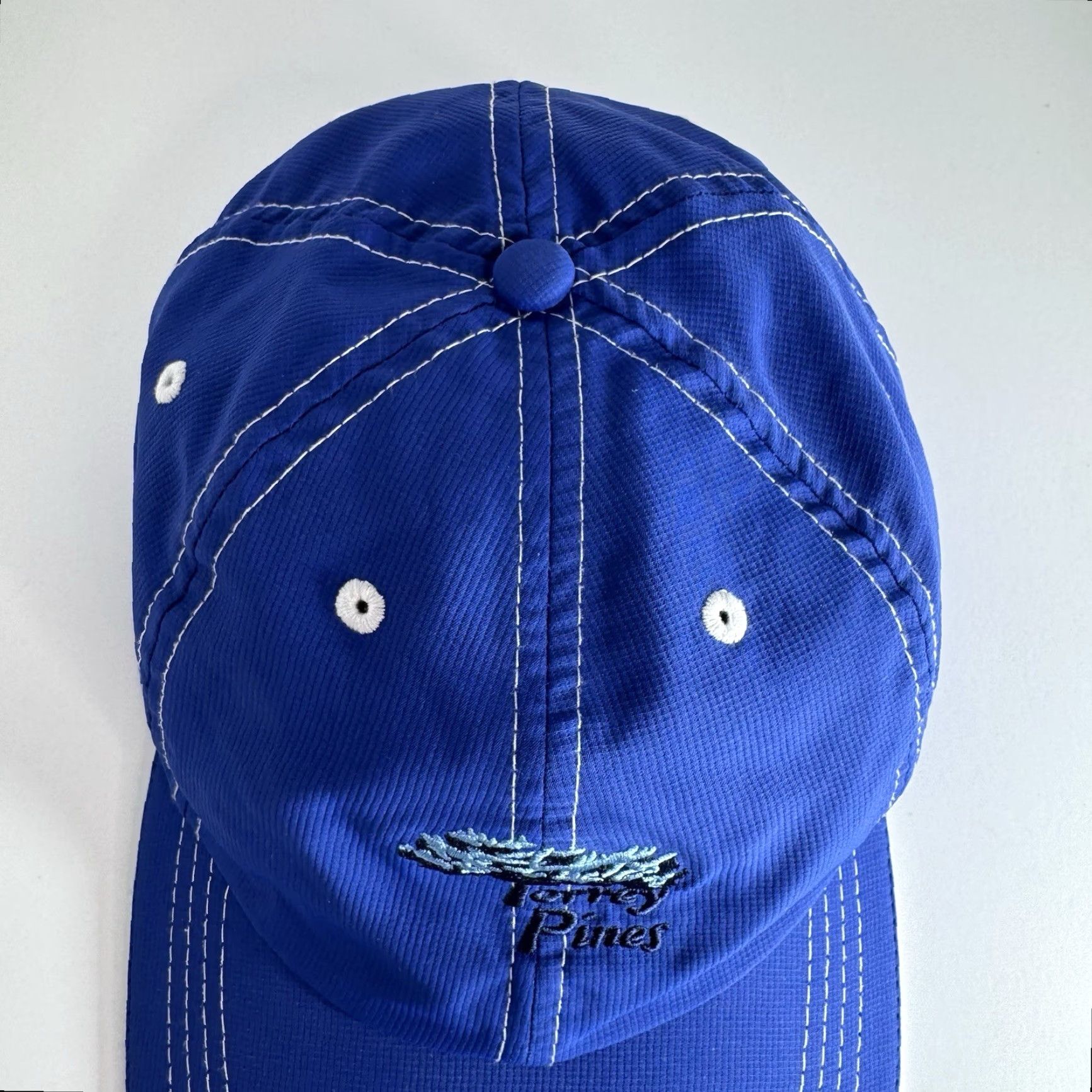 Imperial Imperial Ball Cap Hat Adjustable Torrey Pines Blue Trees Golf Logo Men Baseball Cap Size ONE SIZE - 7 Thumbnail