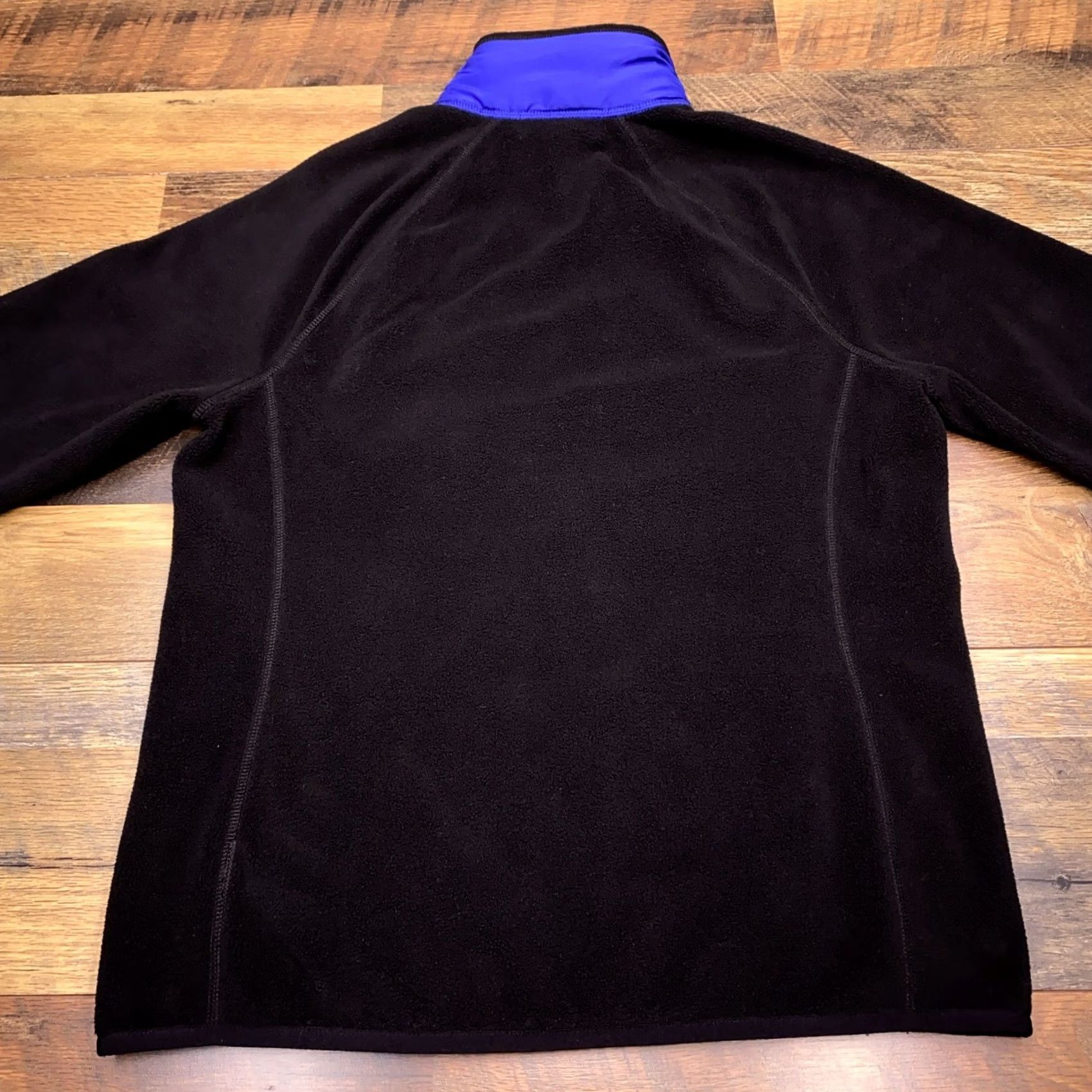 Ralph Lauren Lauren Ralph Lauren Jacket Fleece Large Blue Black Full Zip Quilted Size L / US 10 / IT 46 - 2 Thumbnail