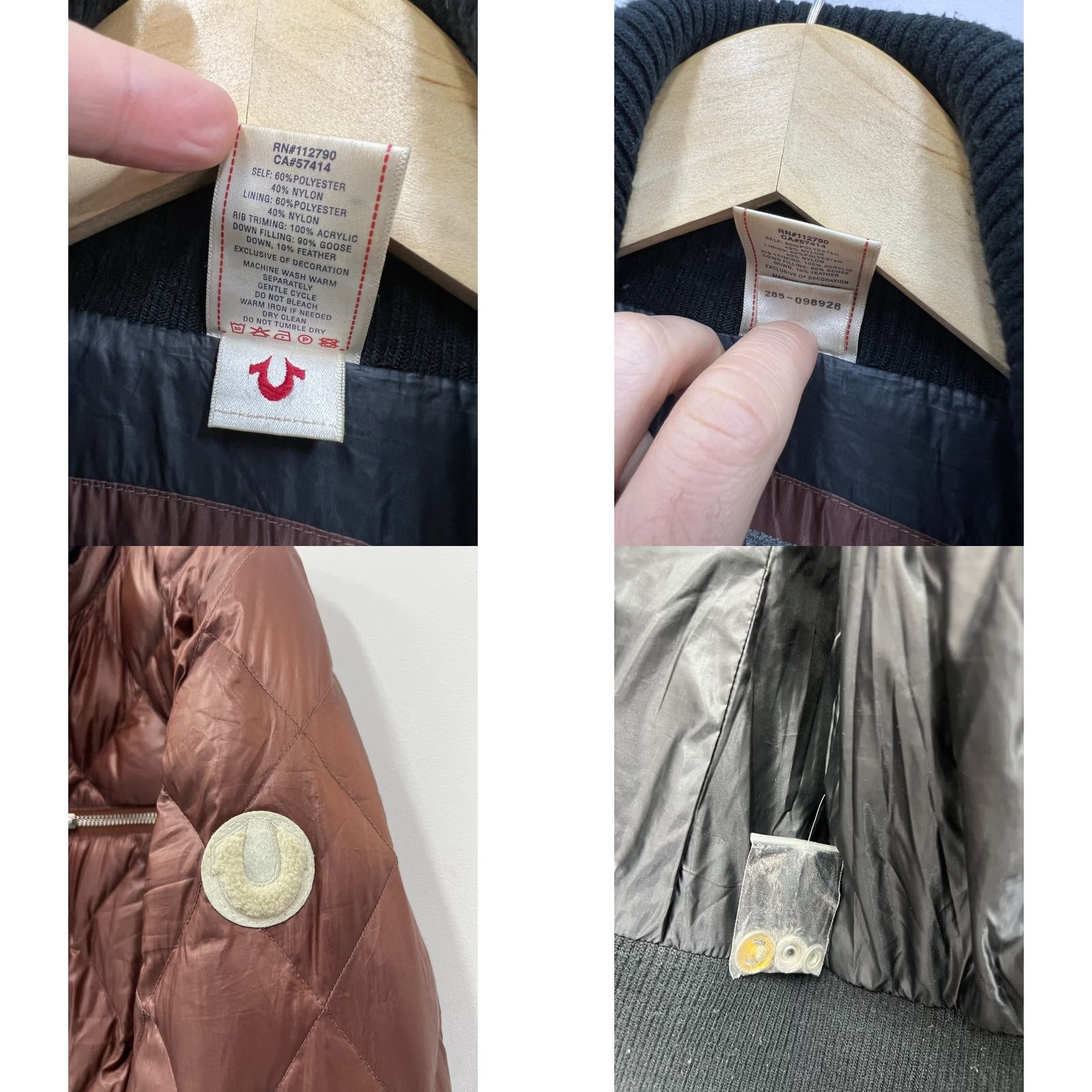 True Religion True Religion Quilted Down Puffer Jacket Womens Size M Brown Size M / US 6-8 / IT 42-44 - 8 Thumbnail