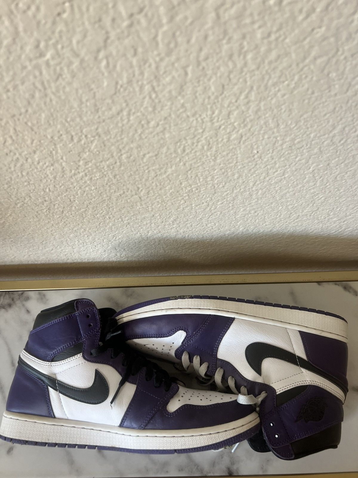 Jordan Brand × Nike × Supreme Court Purple Jordan 1's Size US 11.5 / EU 44-45 - 8 Thumbnail