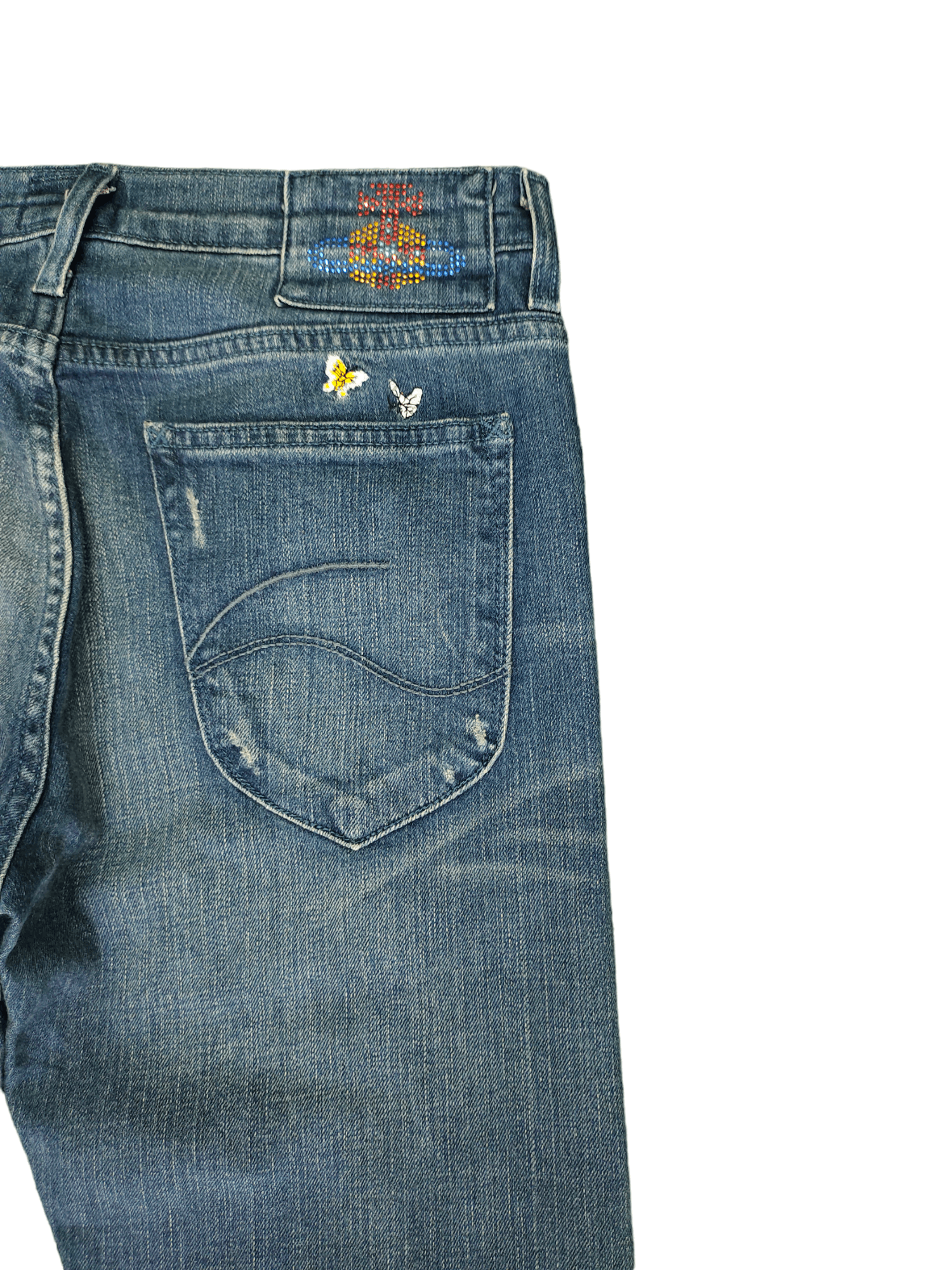 Lee × Vivienne Westwood Vivienne Westwood X Lee orb Logo Denim Pants Slim Fit Size US 30 / EU 46 - 5 Thumbnail