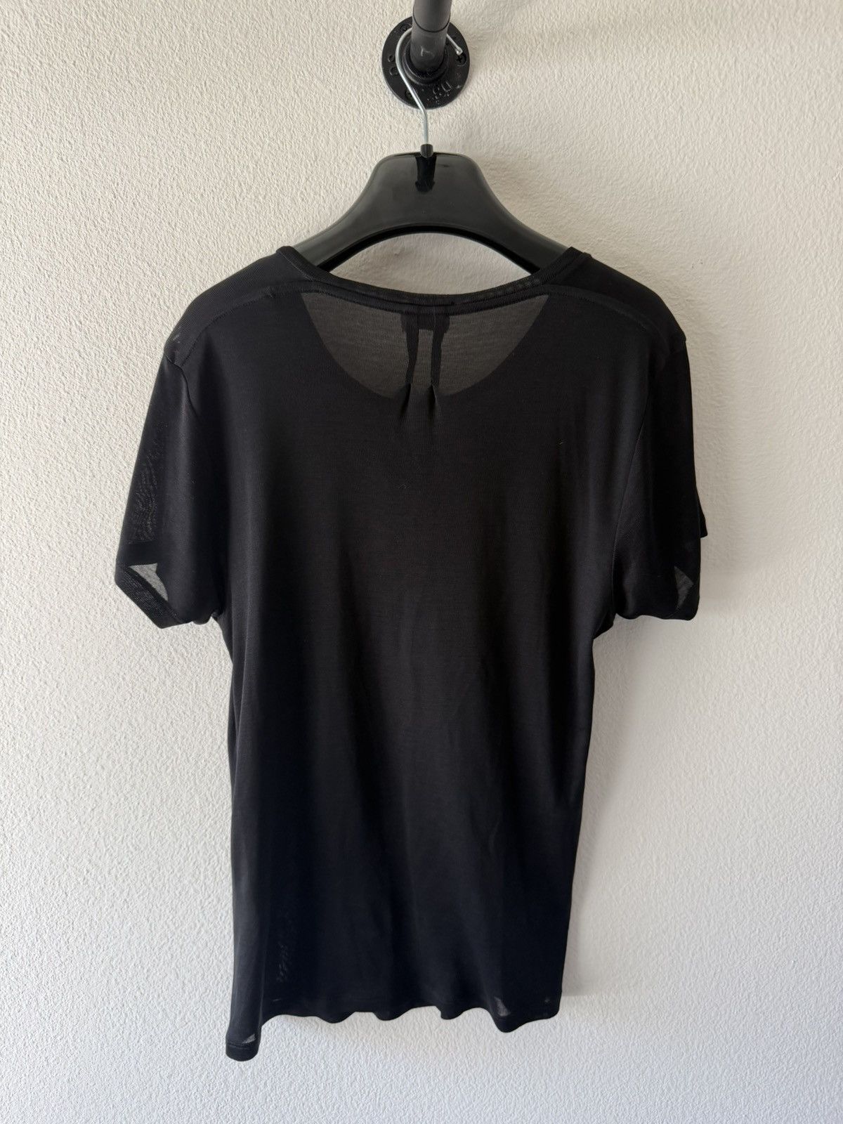 Saint Laurent Paris FW13 Crystal Embellished Silk Pocket Tee Size US XS / EU 42 / 0 - 4 Thumbnail