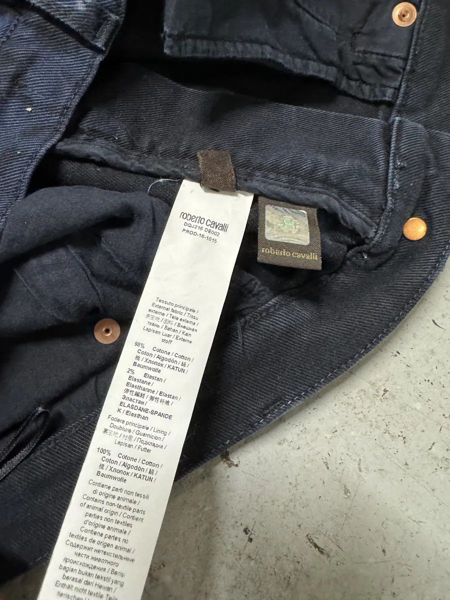 Roberto Cavalli Roberto Cavalli Leopard Slim Navy & Black Pants Size US 32 / EU 48 - 11 Thumbnail