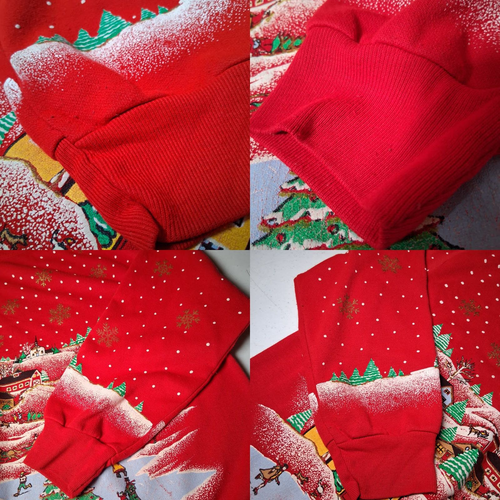 Vintage VINTAGE Holiday Time Christmas Sweatshirt L Women Red Glitter Ice Skate Granny Solid Crew Neck Long Sleeve Pullover Christmas Village 00s Womens Size L / US 10 / IT 46 - 9 Thumbnail