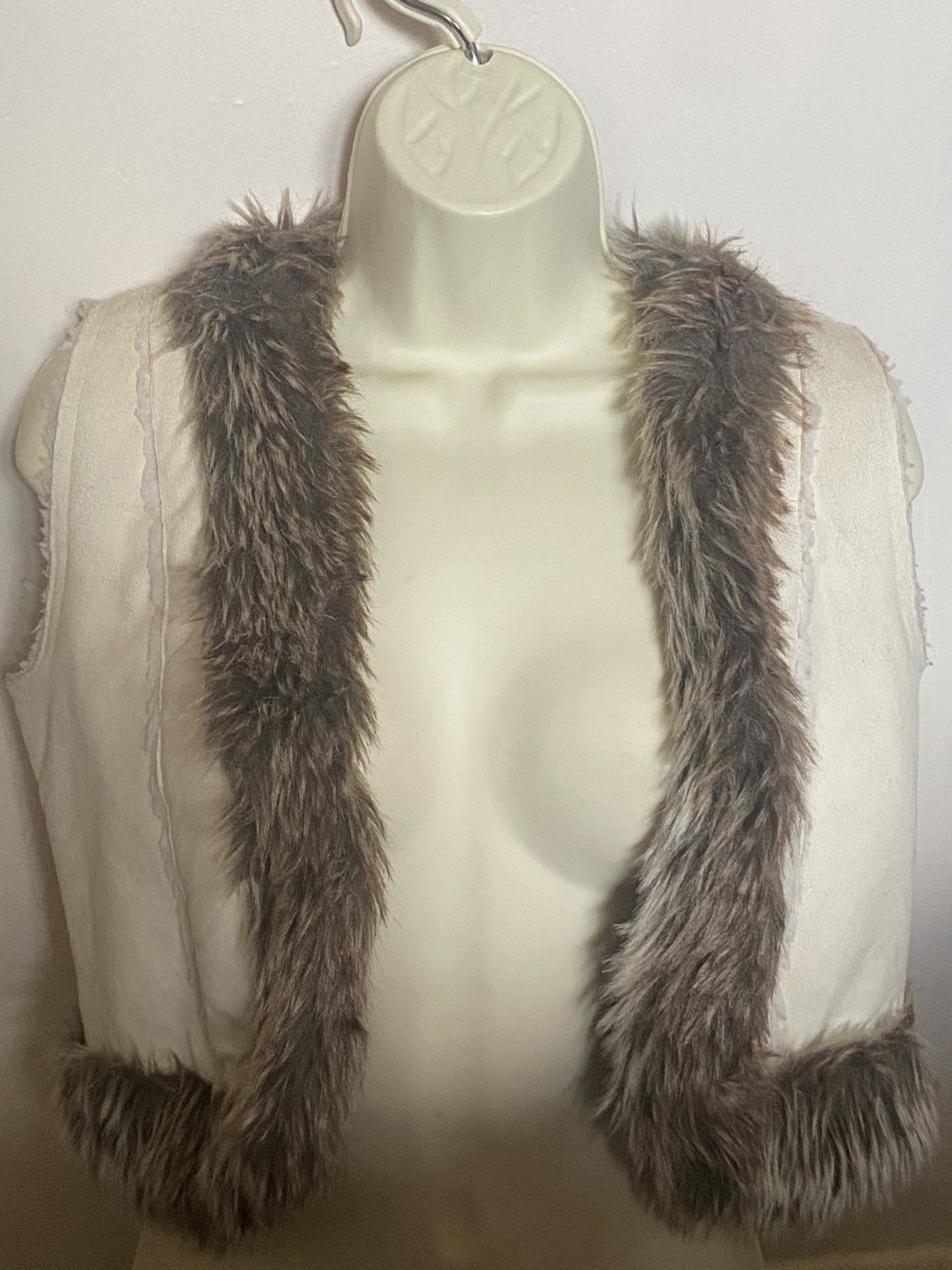 Other Cream and brown Heaven faux fur vest #Heaven Gillet Women’s Size M / US 6-8 / IT 42-44 - 1 Thumbnail