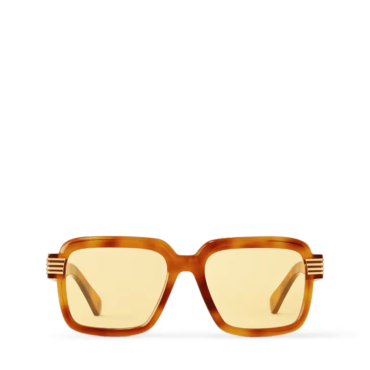 Louis Vuitton LV Slide Large Square Round Sunglasses Size ONE SIZE - 1 Thumbnail
