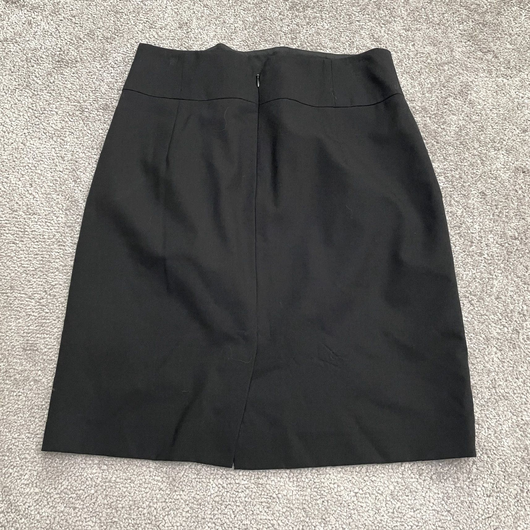 Banana Republic Banana Republic Skirt Womens 0P Knee Length Pencil Wool Black Stretch Slit X-Body Ready Size 25" / US 0 / IT 36 - 2 Thumbnail