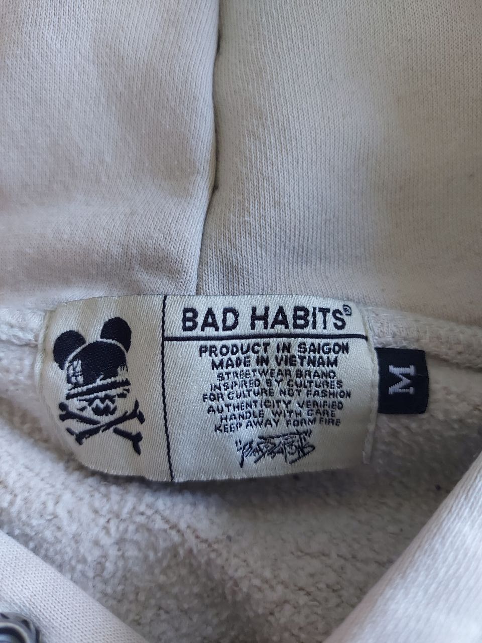 Other Bad Habits Beige Cotton Hoodie Fatal System Error Size M Size US M / EU 48-50 / 2 - 18 Thumbnail