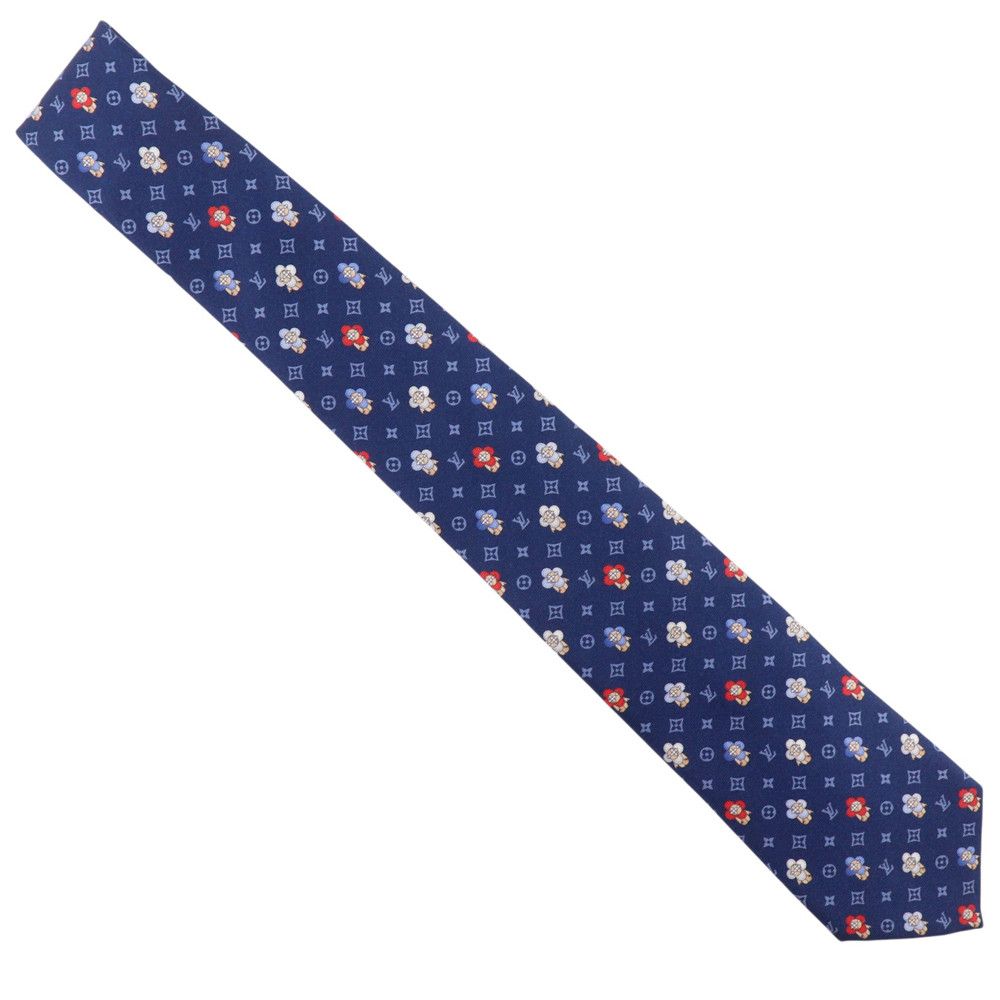 Louis Vuitton Louis Vuitton Louis Vuitton Cravate Vivienne Silk Tie Textile Necktie M76322 DUTY FREE for USA Size ONE SIZE - 1 Thumbnail