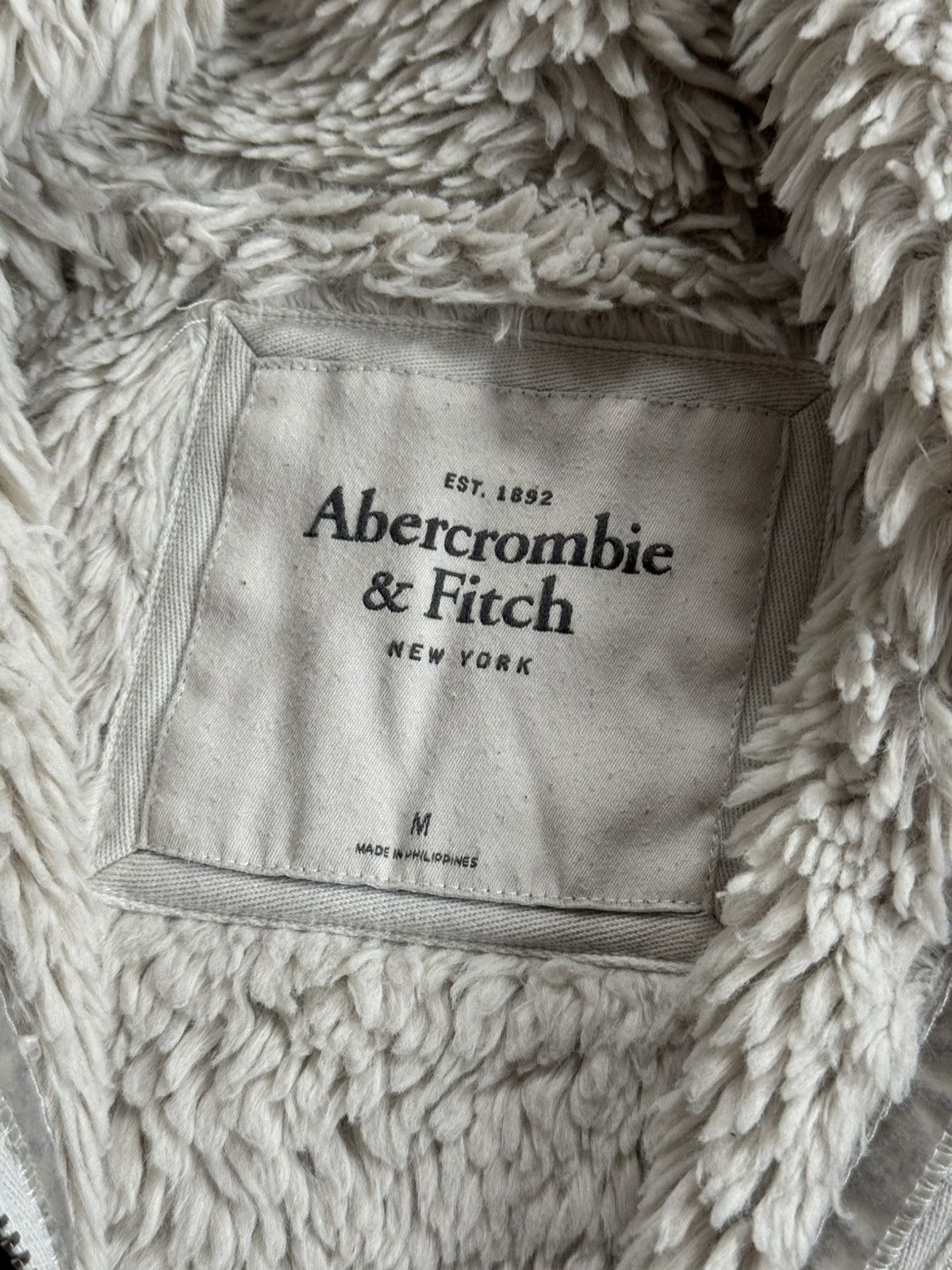 Abercrombie & Fitch Abercrombie & Fitch M/size lined sherpa hoodie fur LGB Y2K Size M / US 6-8 / IT 42-44 - 5 Thumbnail