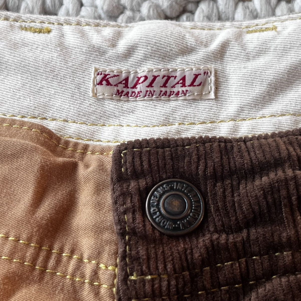 Kapital Kapital patchwork century denim monkey cisco pants Size US 29 - 2 Thumbnail
