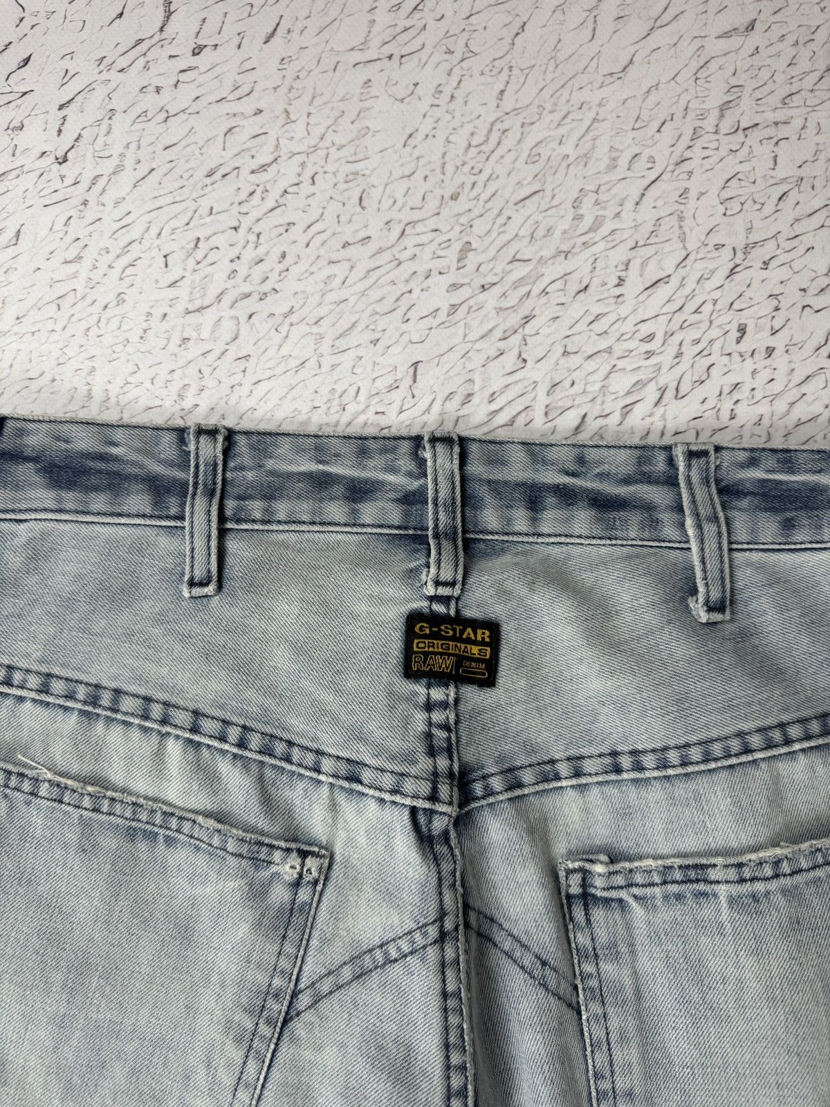 G-Star G-Star Raw Elwood vintage light blue double knee denim jeans Size US 32 / EU 48 - 18 Thumbnail