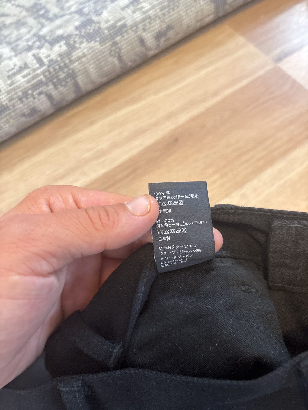 Celine Celine by Hedi slimane black denim jeans Size US 30 / EU 46 - 3 Thumbnail