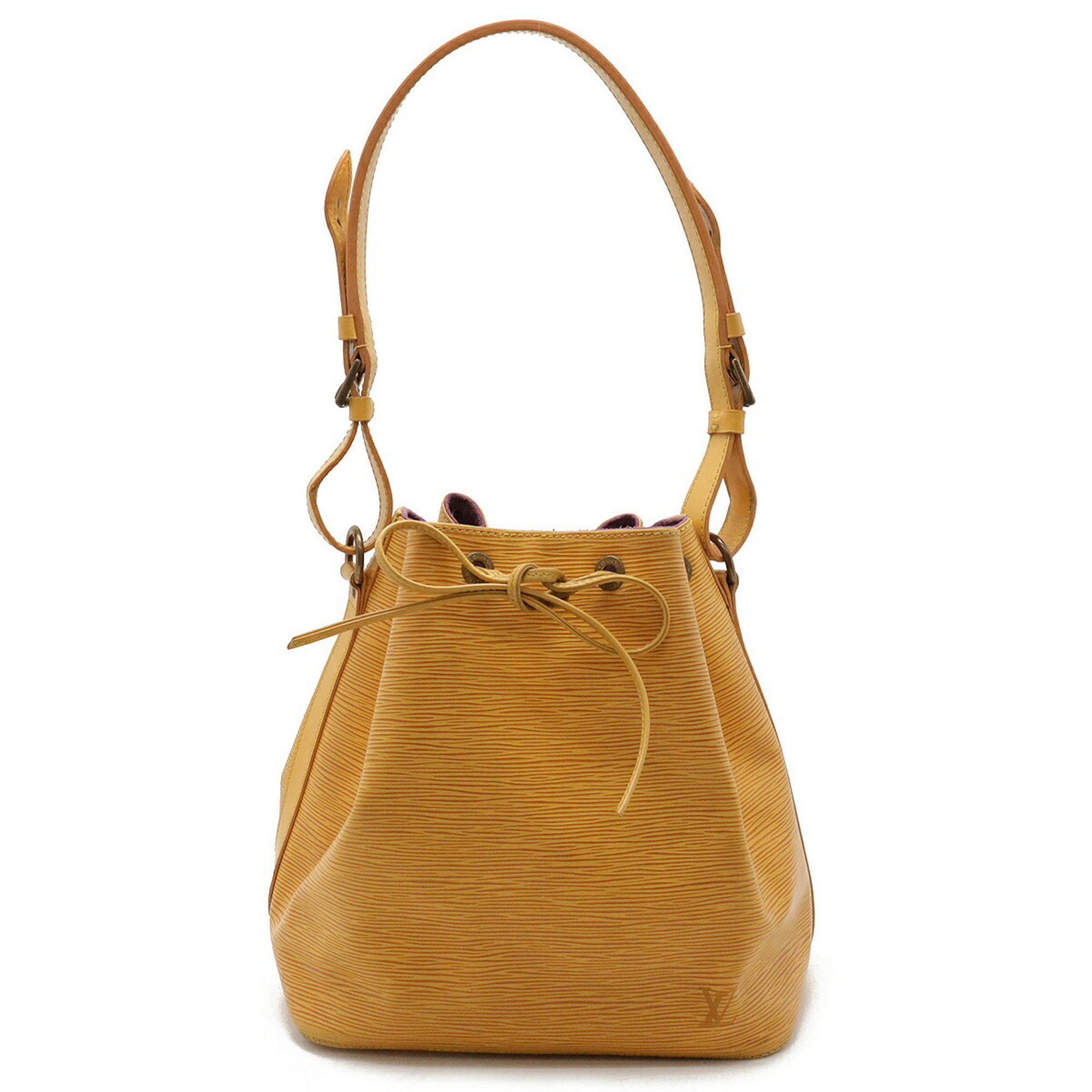 Louis Vuitton Epi Petit Noe Shoulder Bag Leather Tassili Yellow M44109, Women's