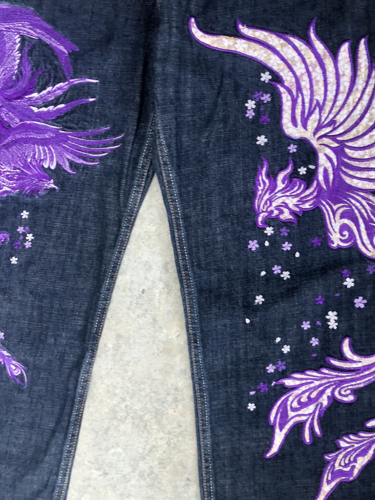 Karakuri Tamashii Karakuri Tamashii Embroidered Jeans Distressed Jeans Size US 32 / EU 48 - 8 Thumbnail