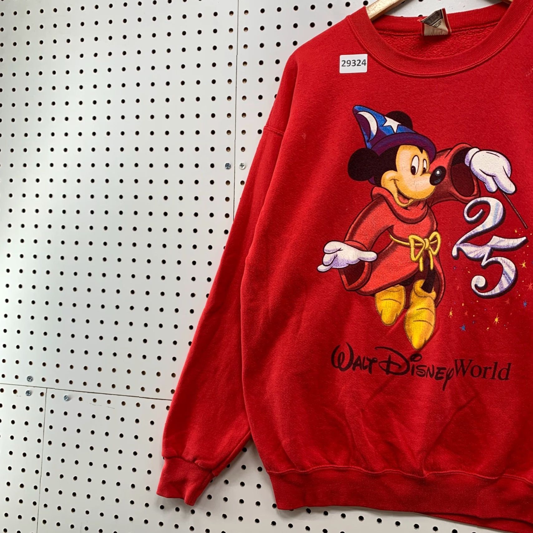4SDESIGNS VINTAGE Mickey Designs Sweatshirt Crewneck Adult Large Red 90s Mickey Mouse USA 25th Theme Mens Size US L / EU 52-54 / 3 - 3 Thumbnail