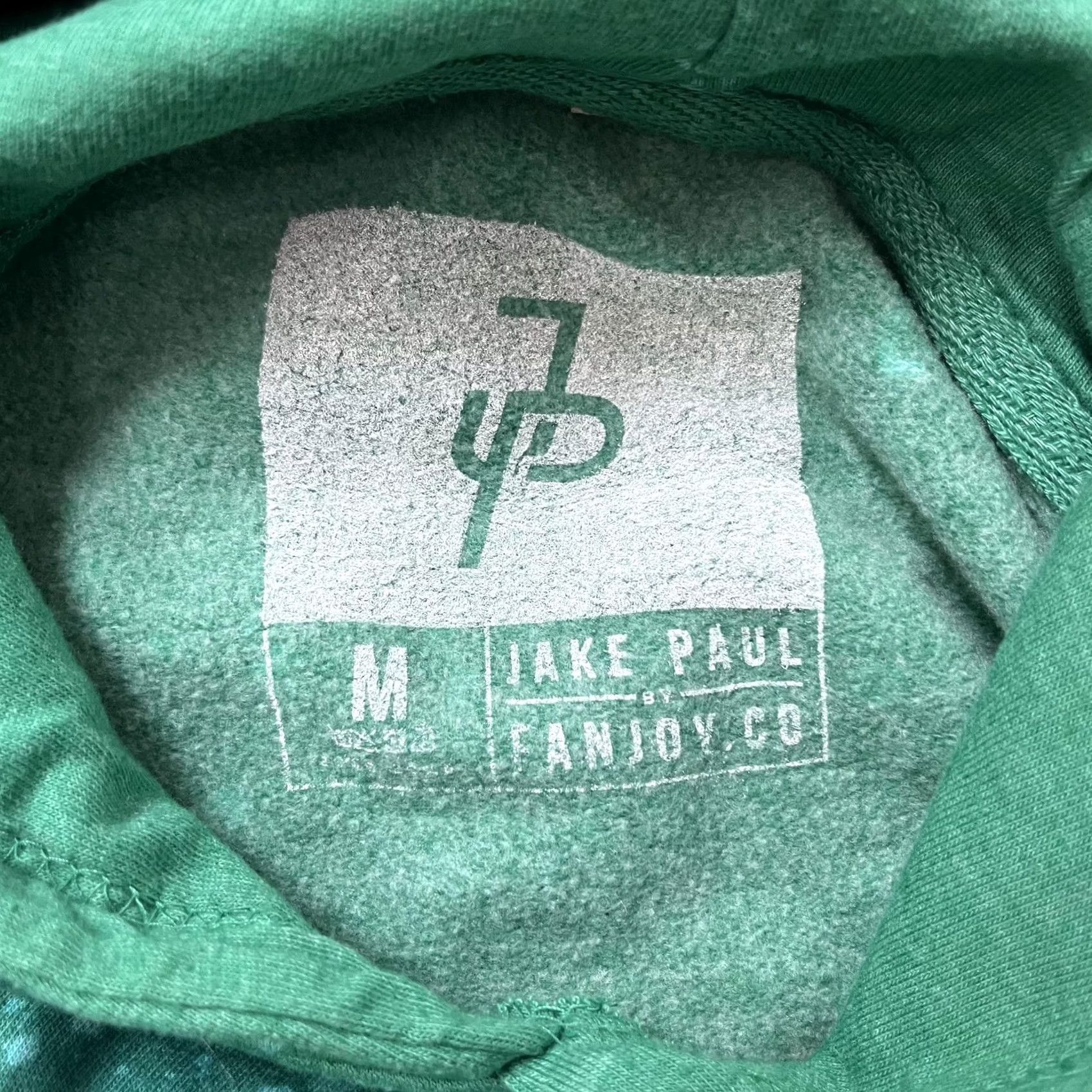 Vintage Jake Paul Hoodie Mens M Green Fanjoy Bleach Splatter J Paulers 99 Pullover Size US M / EU 48-50 / 2 - 4 Thumbnail