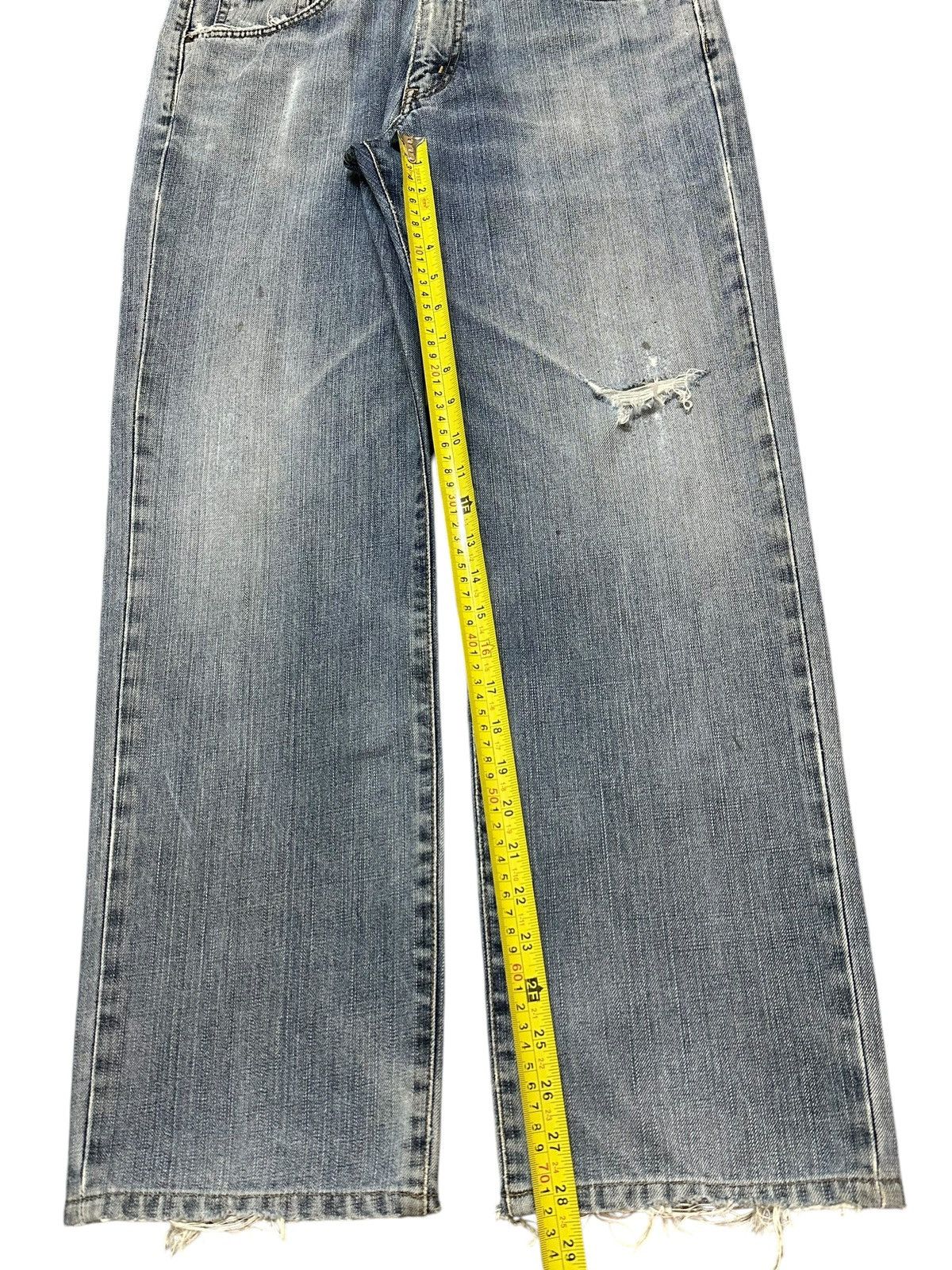 Edwin Vintage Edwin 503zz Faded Blue Wash Distress Loose Jeans Size US 32 / EU 48 - 13 Thumbnail